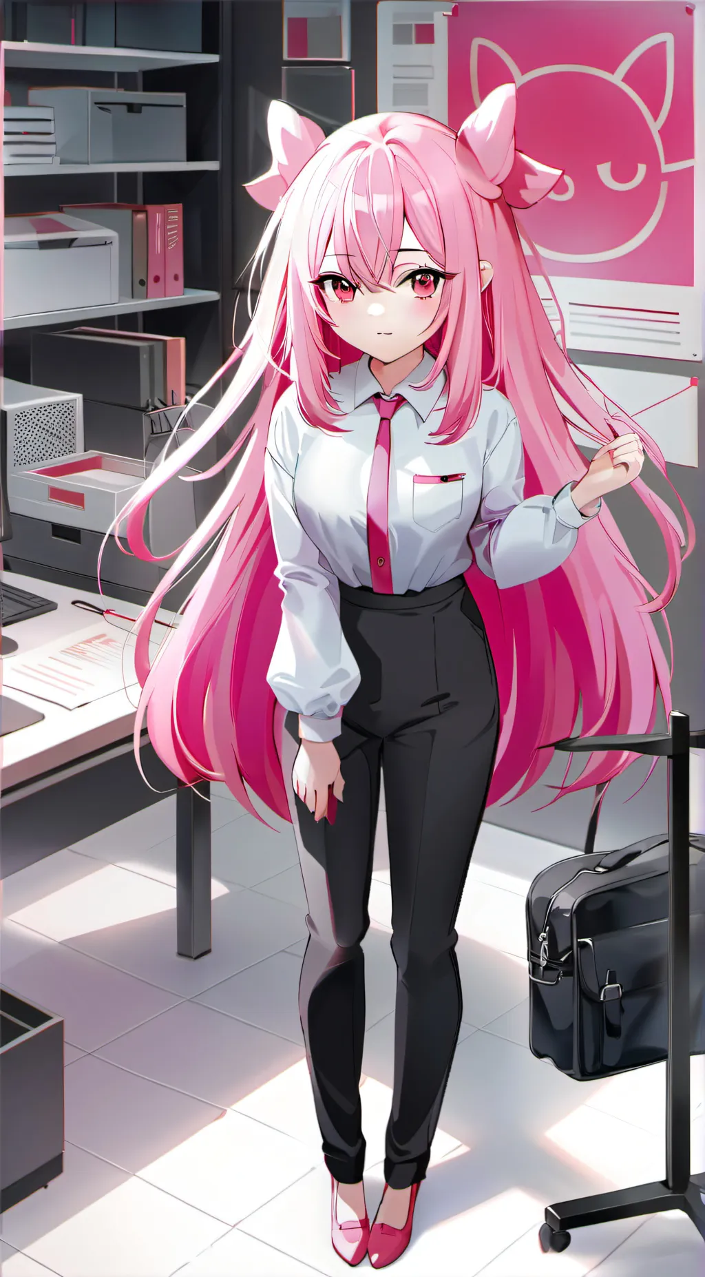 ai character: Pinky background