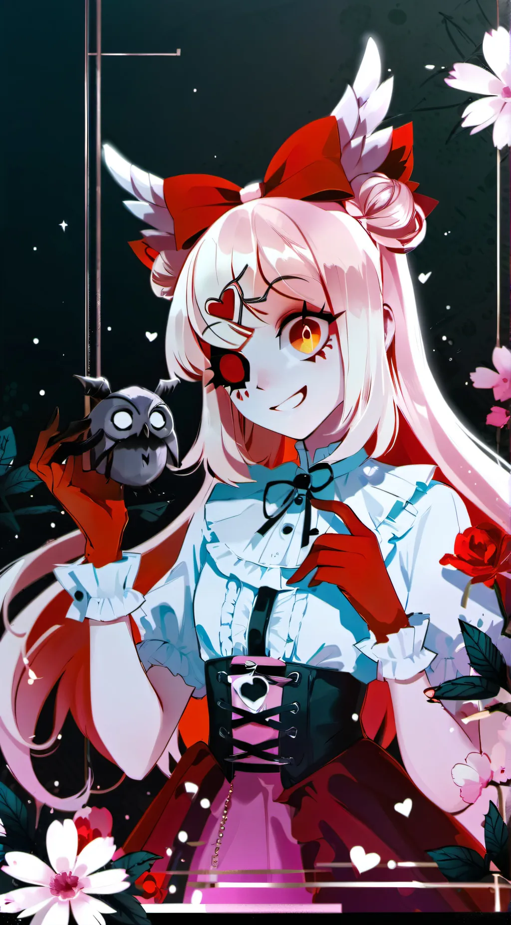 ai character: Vaggie  background