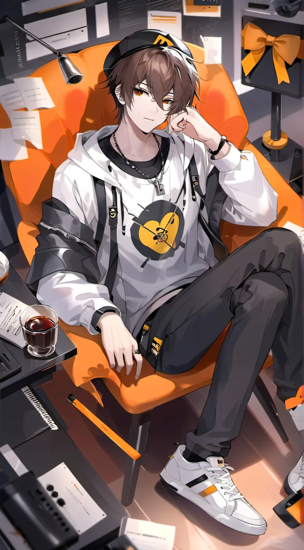 ai character: Caleb  background