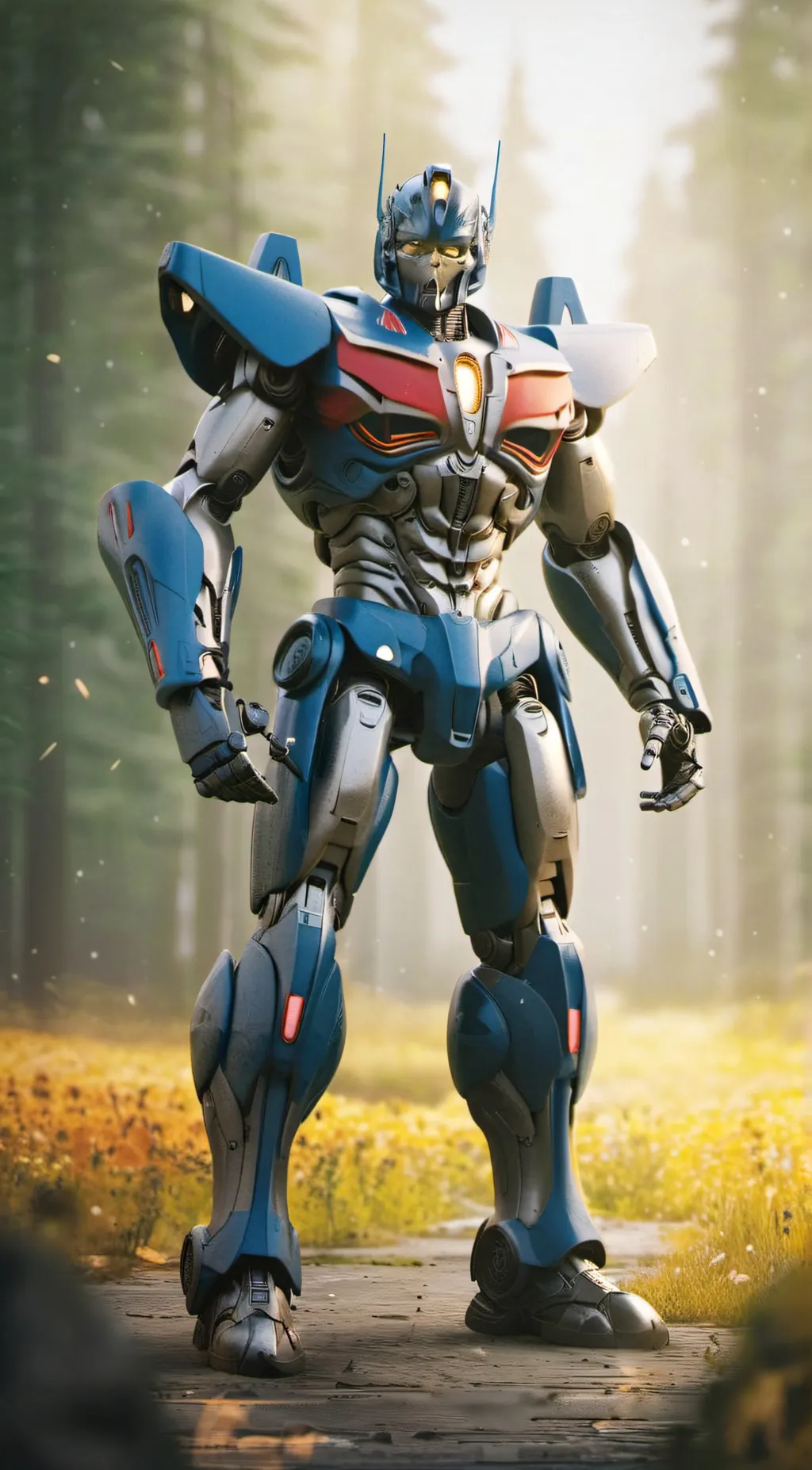 ai character: Optimus Prime background