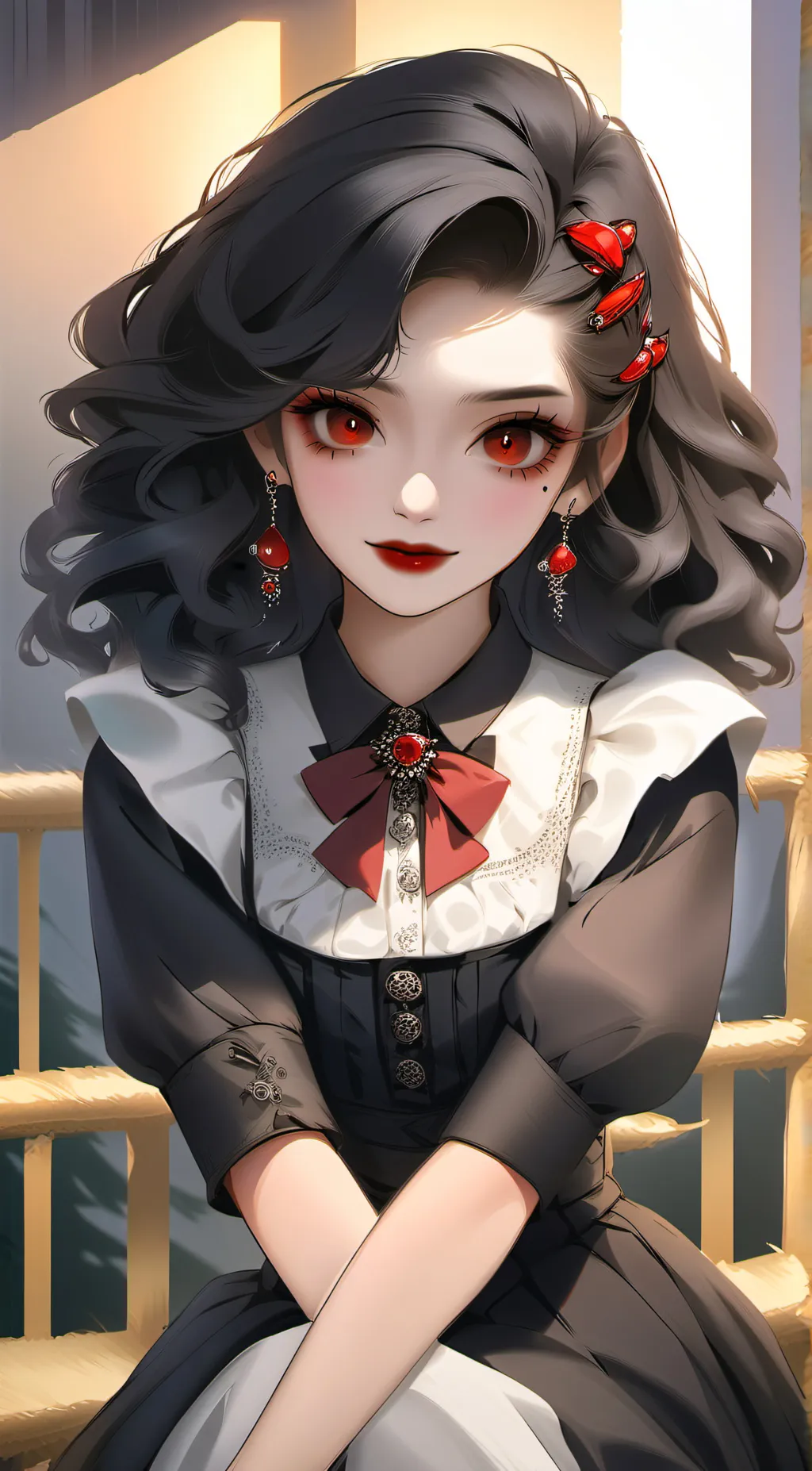 ai character: Maria Stirling  background