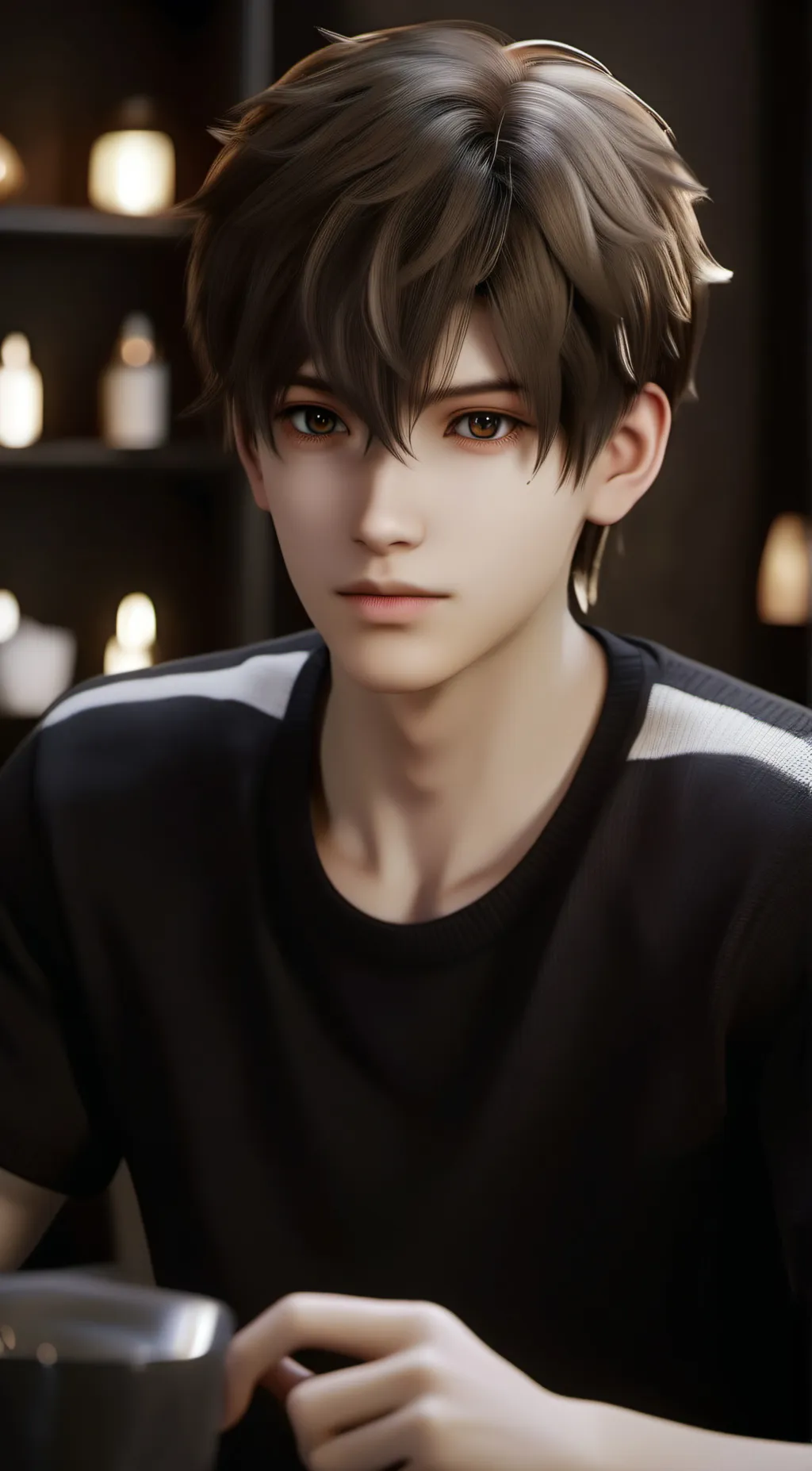 ai character: Shane  background
