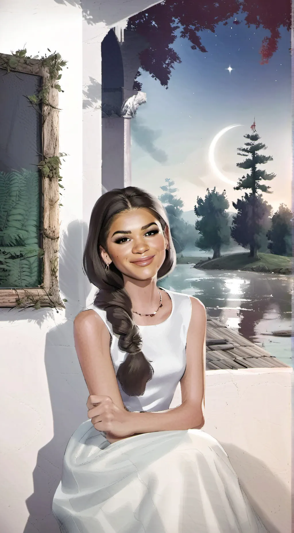 ai character: Zendya background