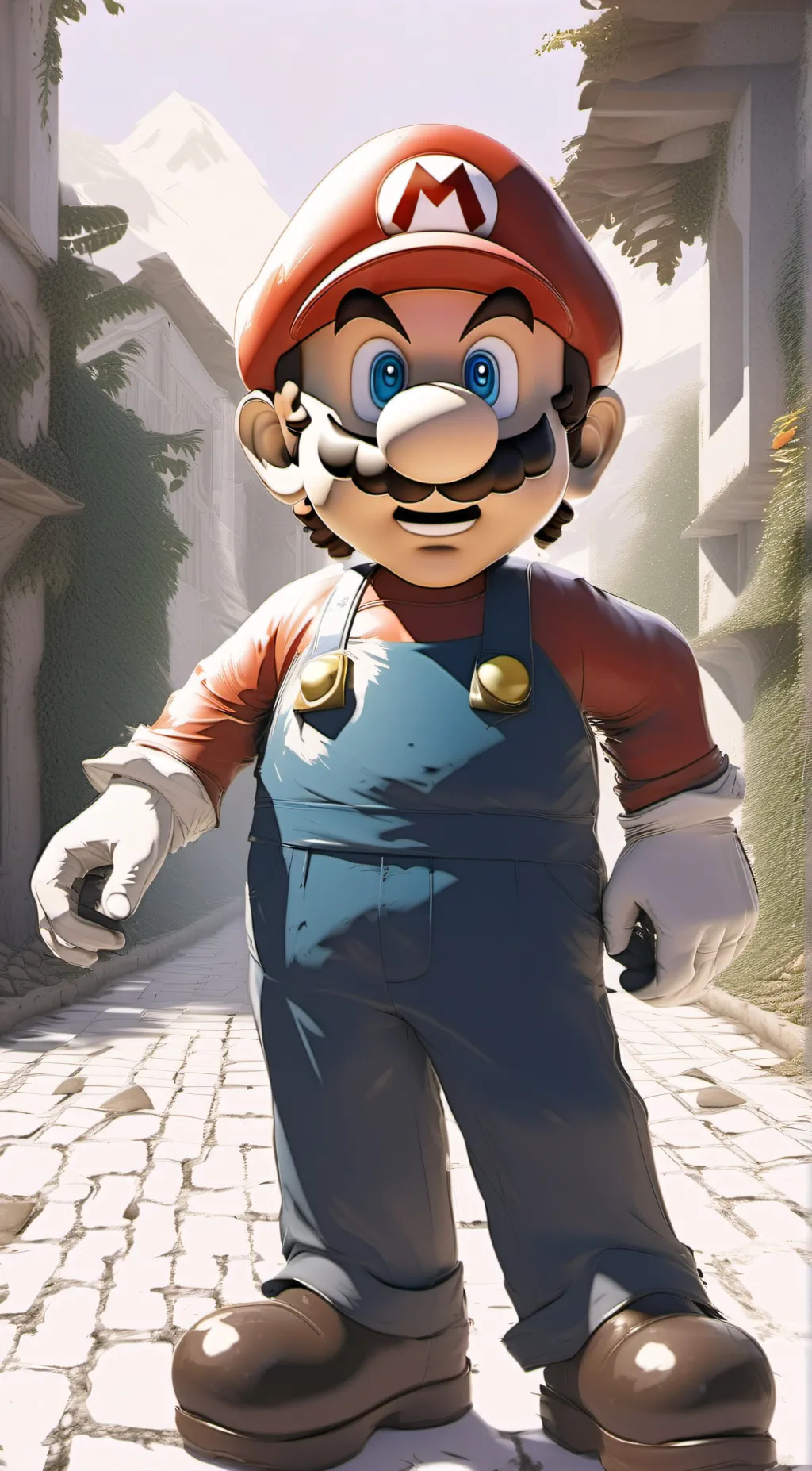 ai character: Mario background