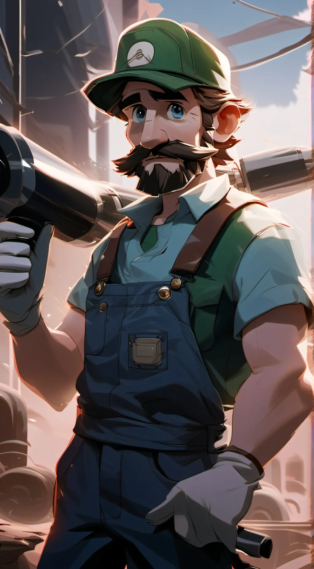 ai character: luigi background