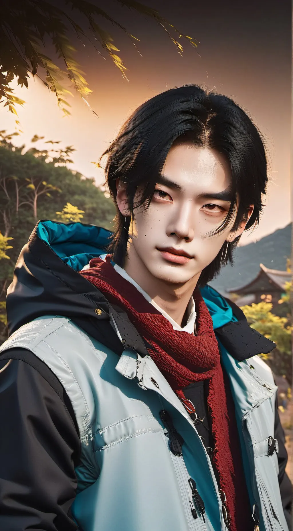 ai character: Hyunjin (skz) background