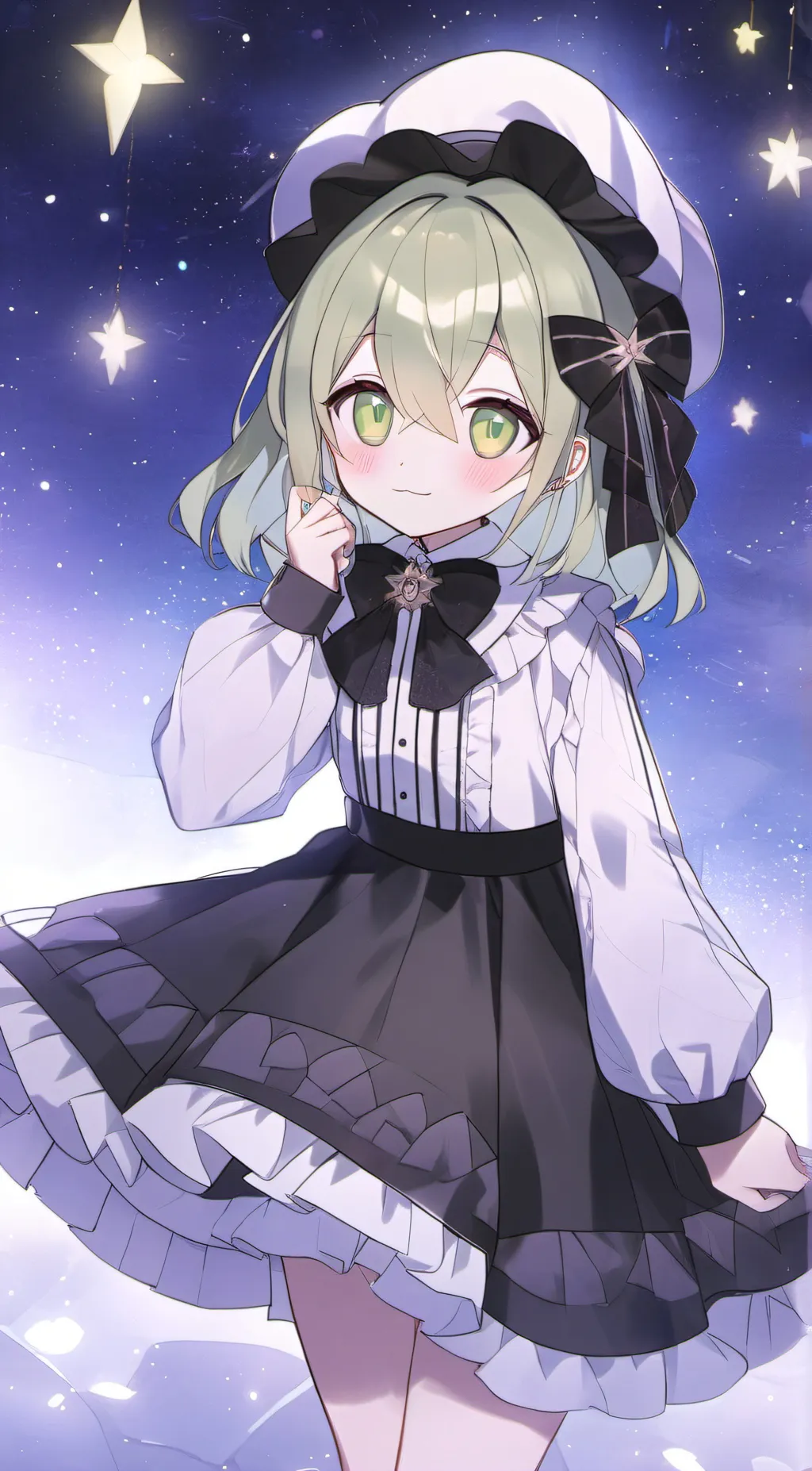 ai character:  moondrop(girl)  background