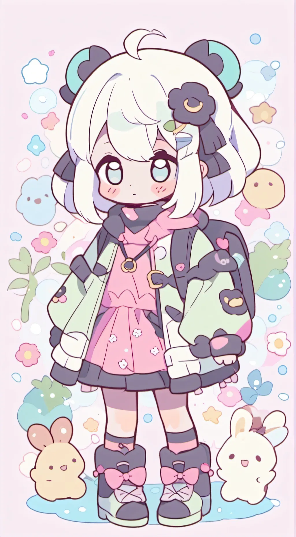 ai character: 🍄🐱 background