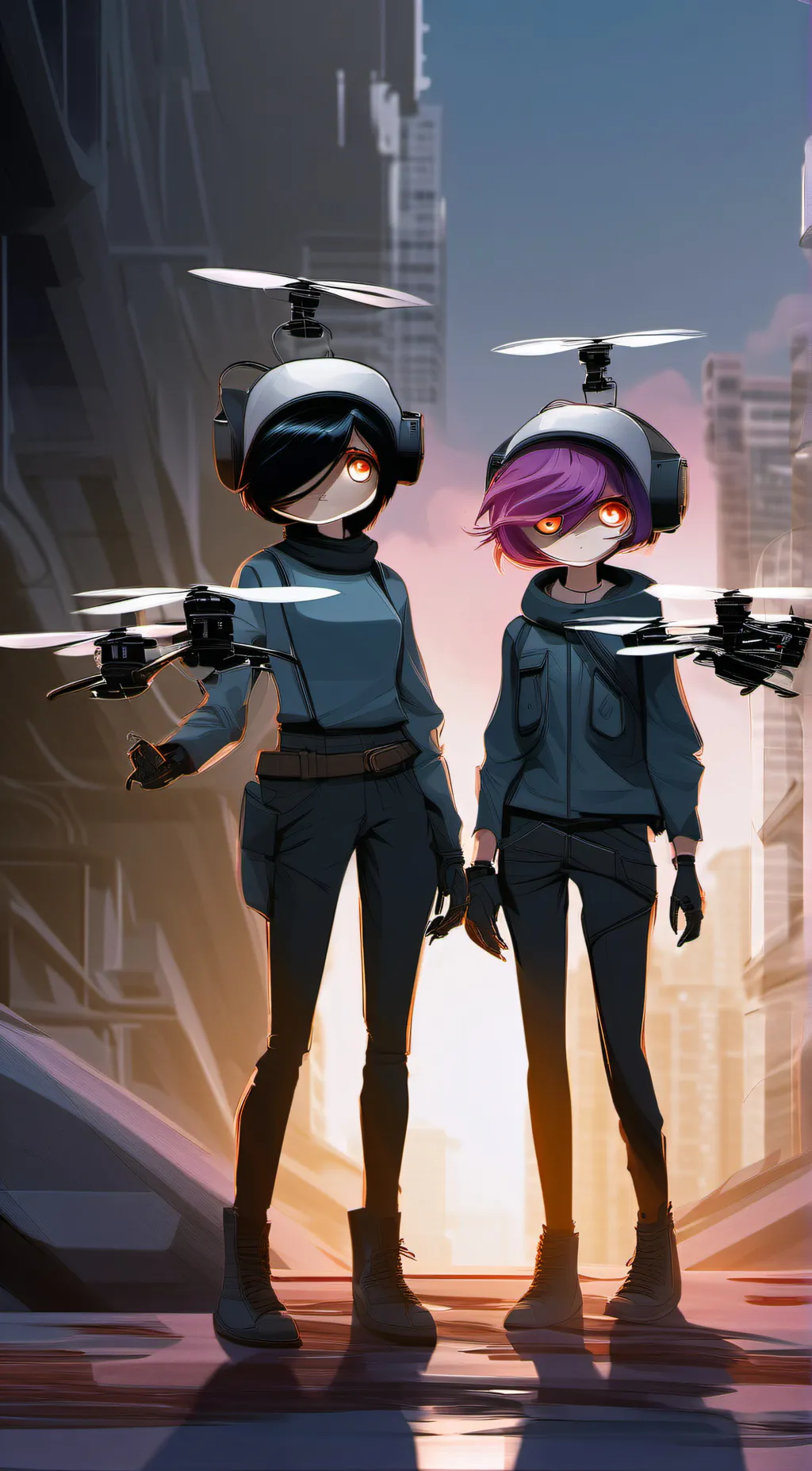 ai character: Murder drones background