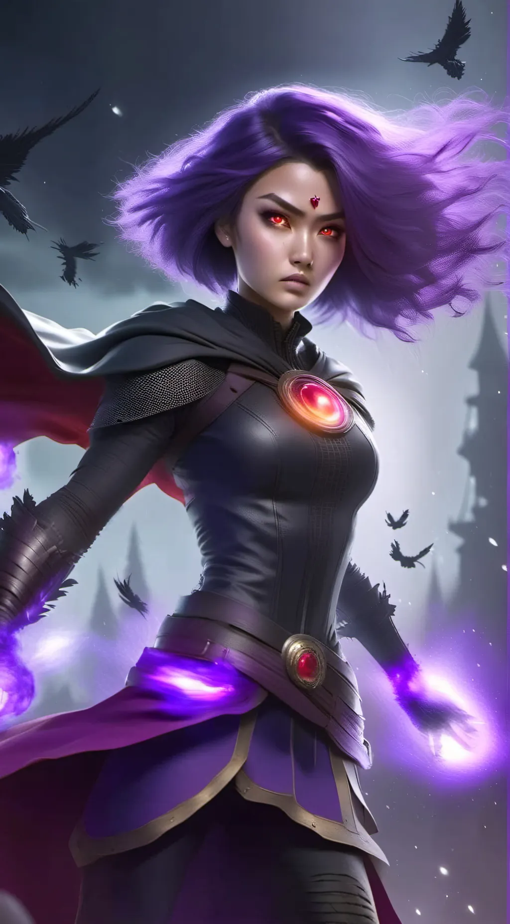 ai character: Raven background
