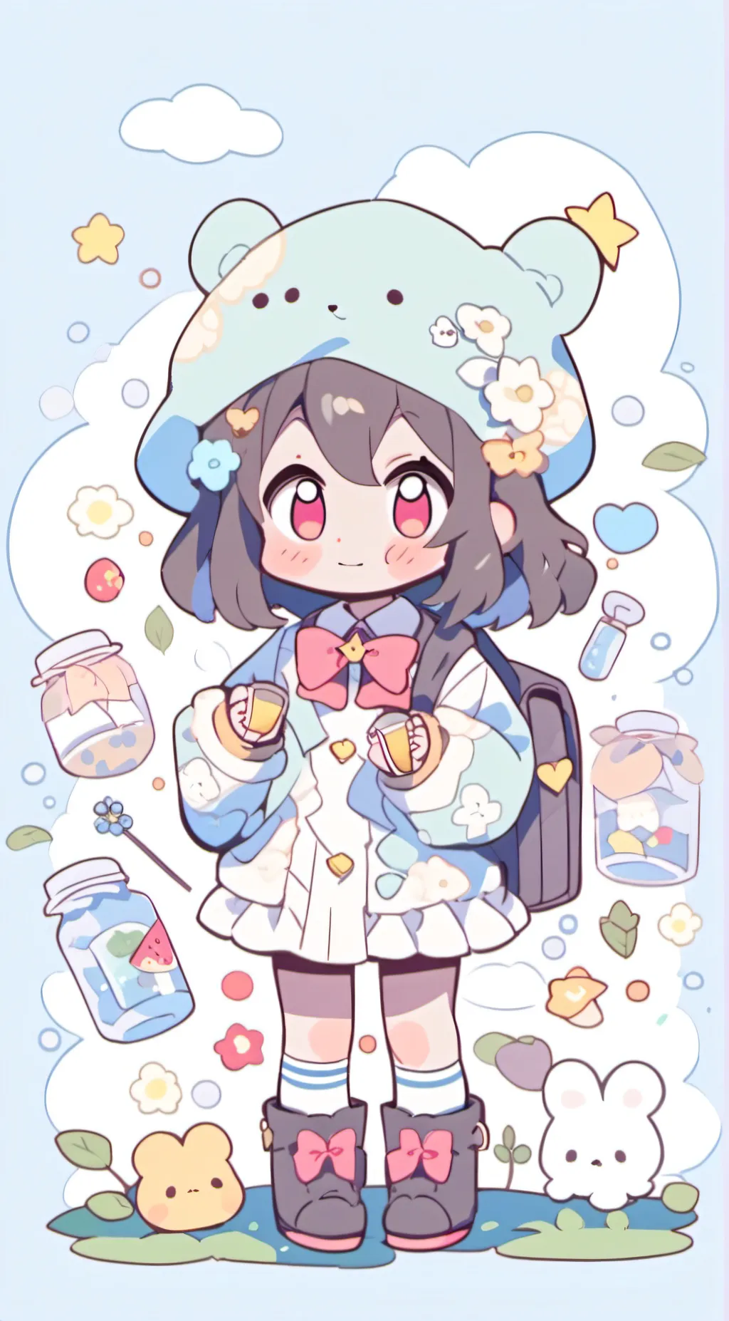 ai character: shibi background