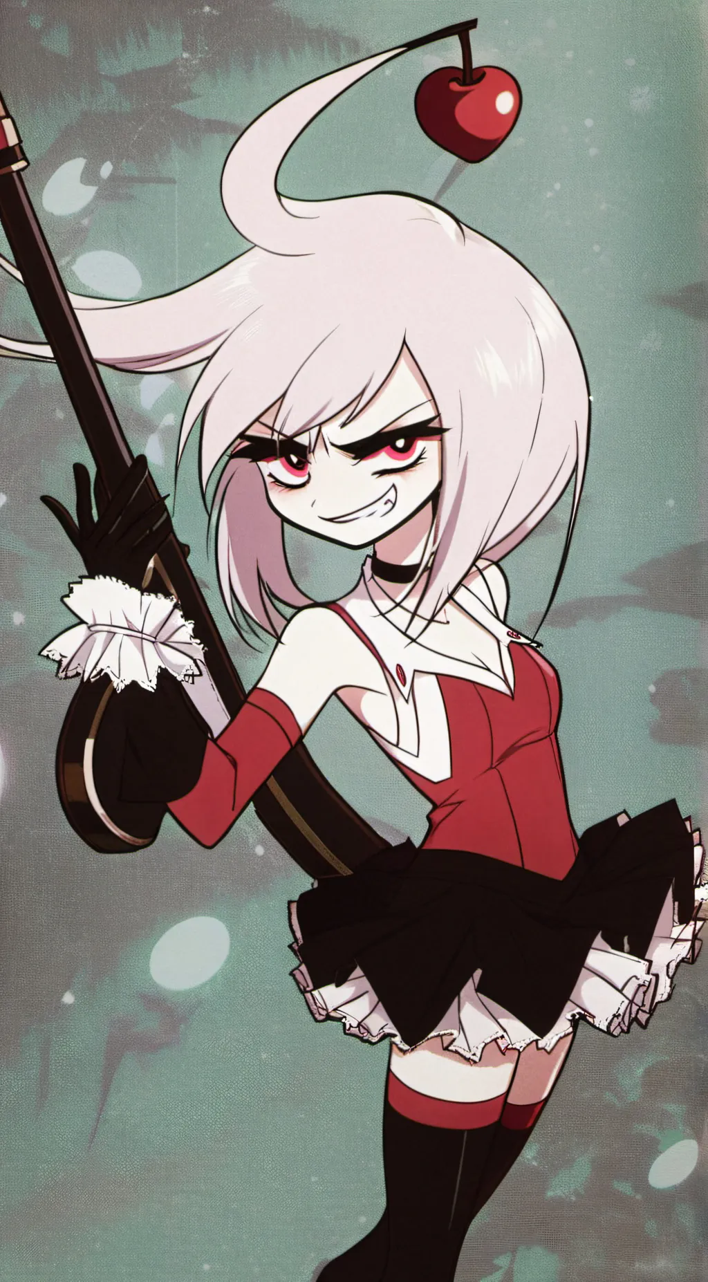 ai character: (🍒 cherri<>bomb💣 ) background