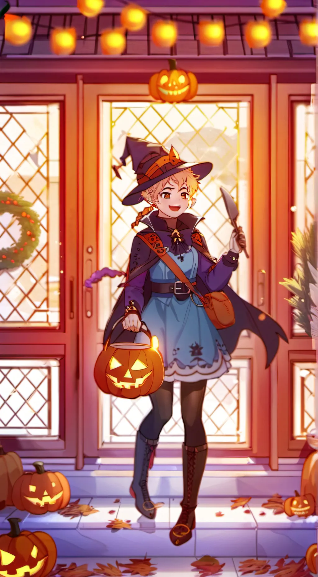 ai character: Mha Halloween 🎃  background