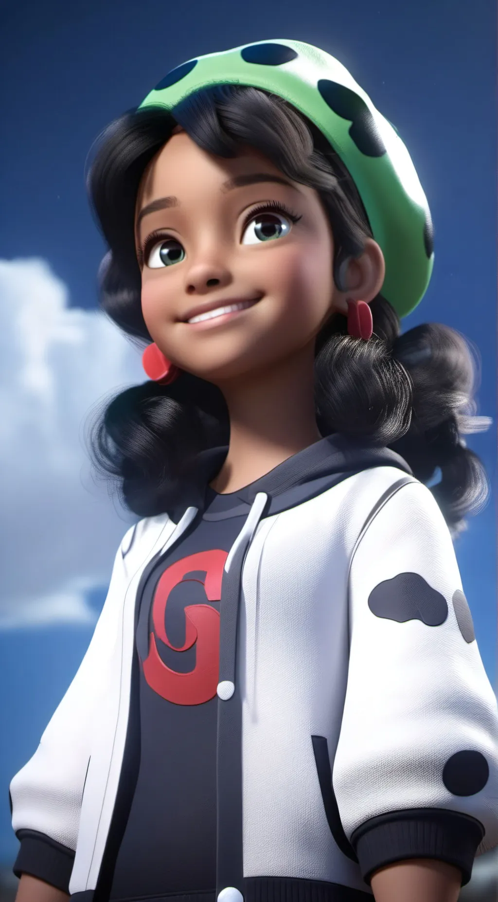 ai character: Marinette  background