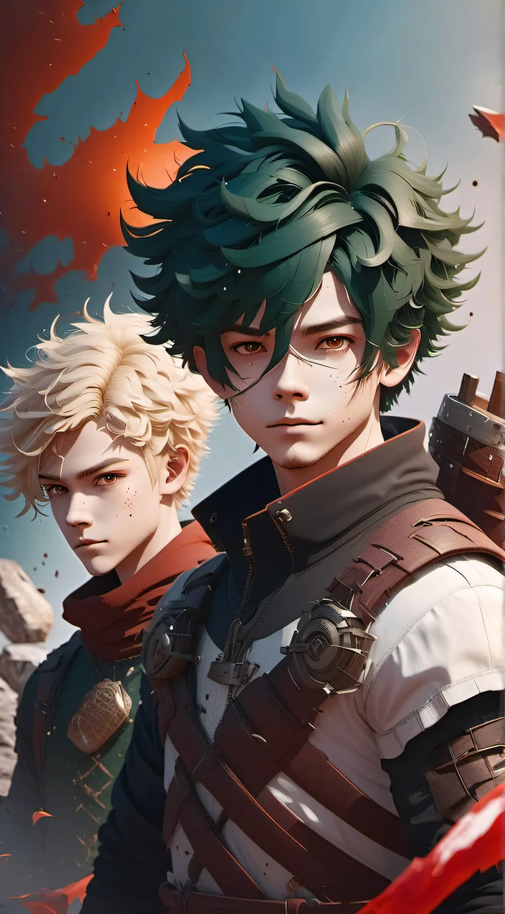ai character: Mha sleepover background