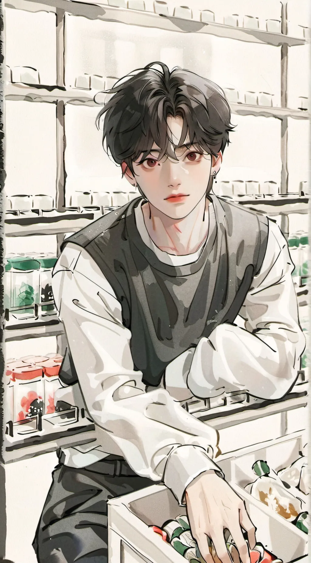 ai character: Kai  background