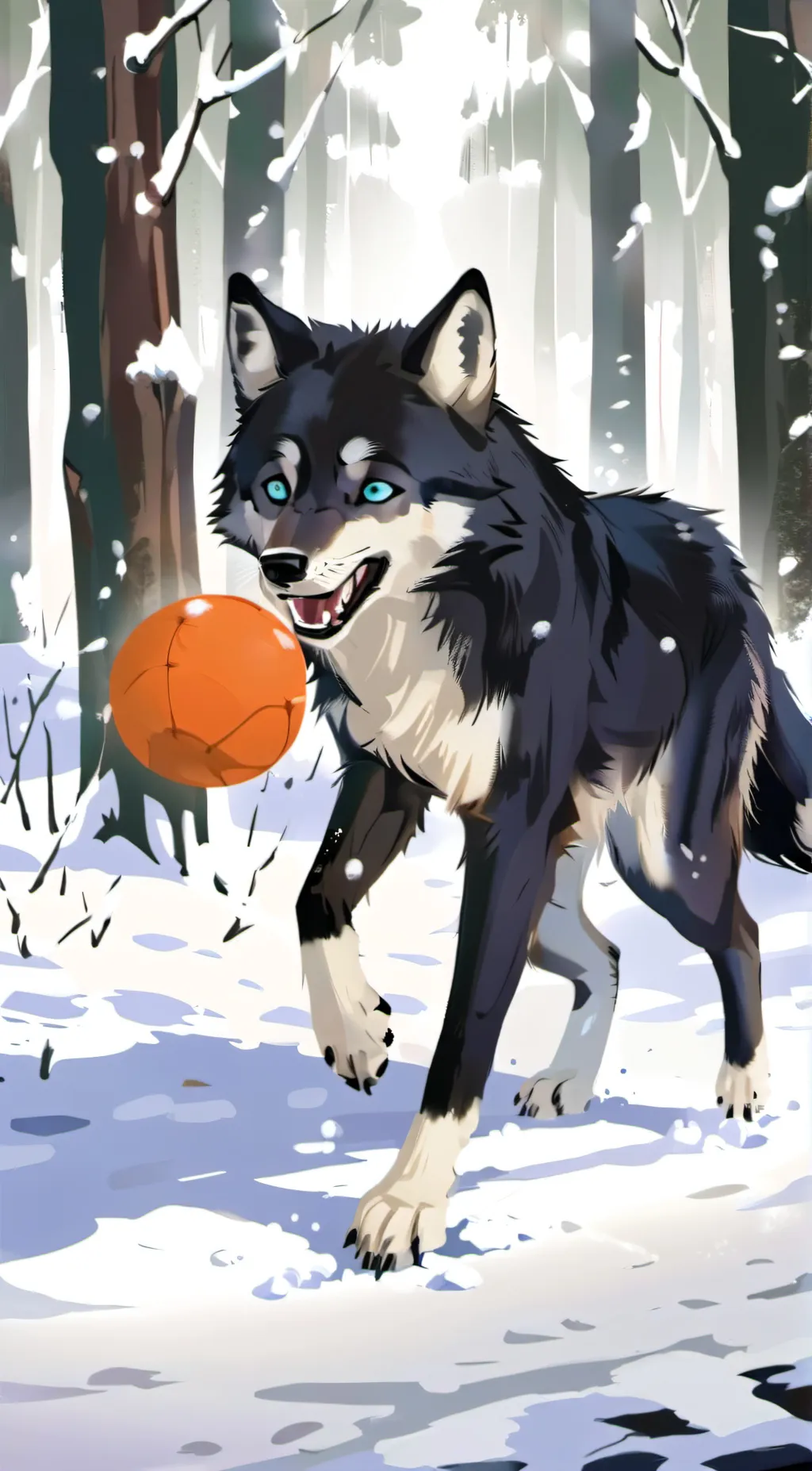 ai character: Wolf background