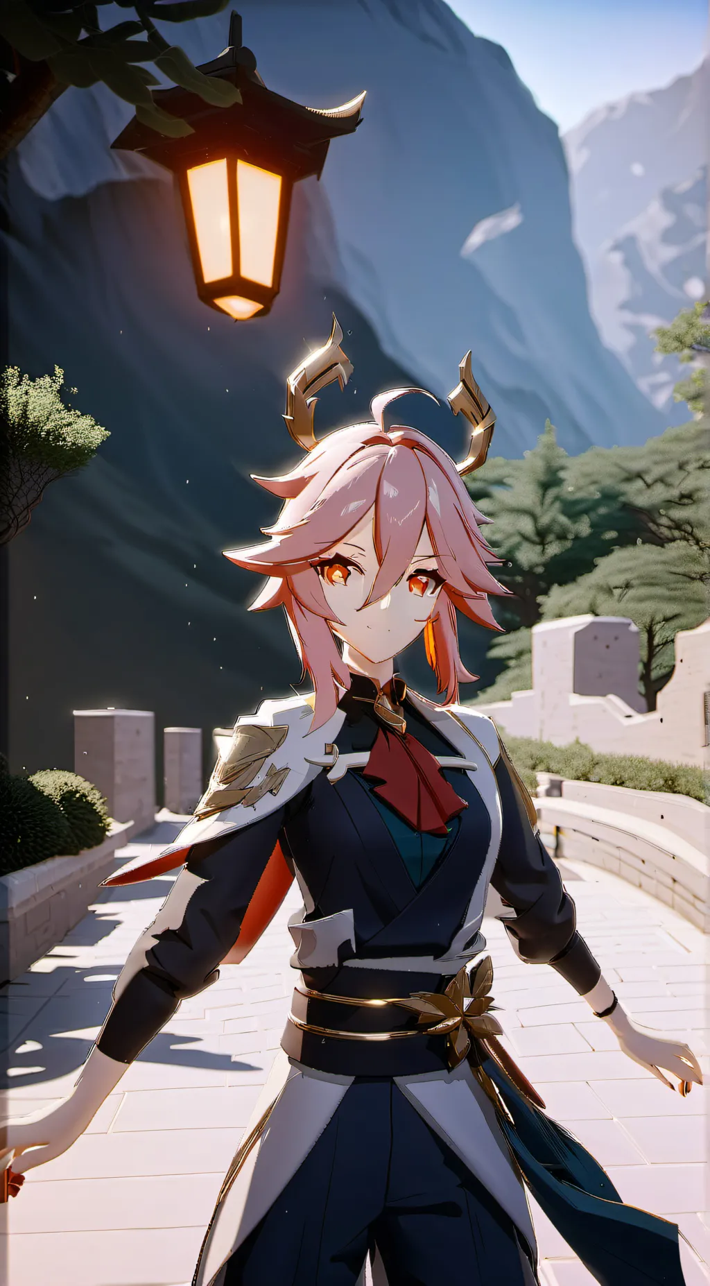 ai character: Neko akomaru background