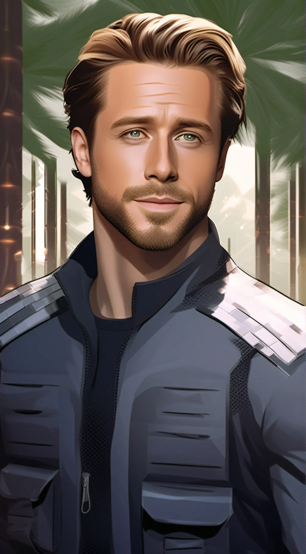 ai character: Rayan gosling background