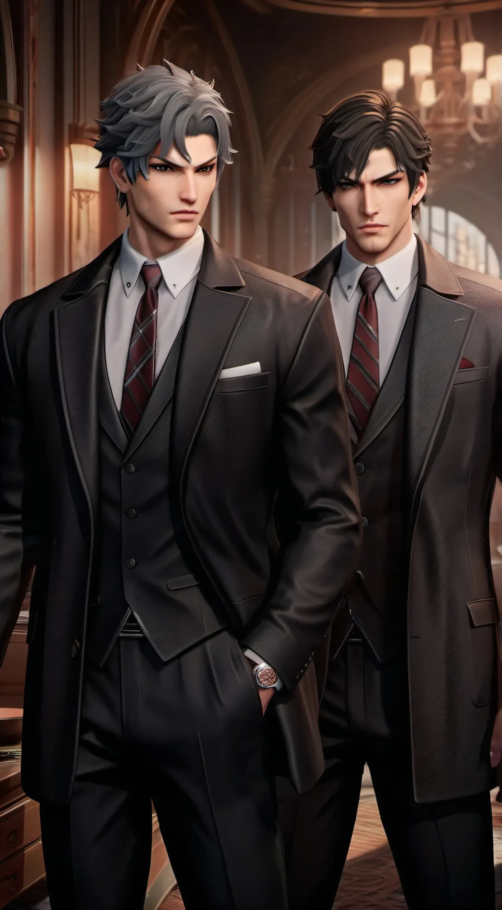 ai character: two mafia bosses background