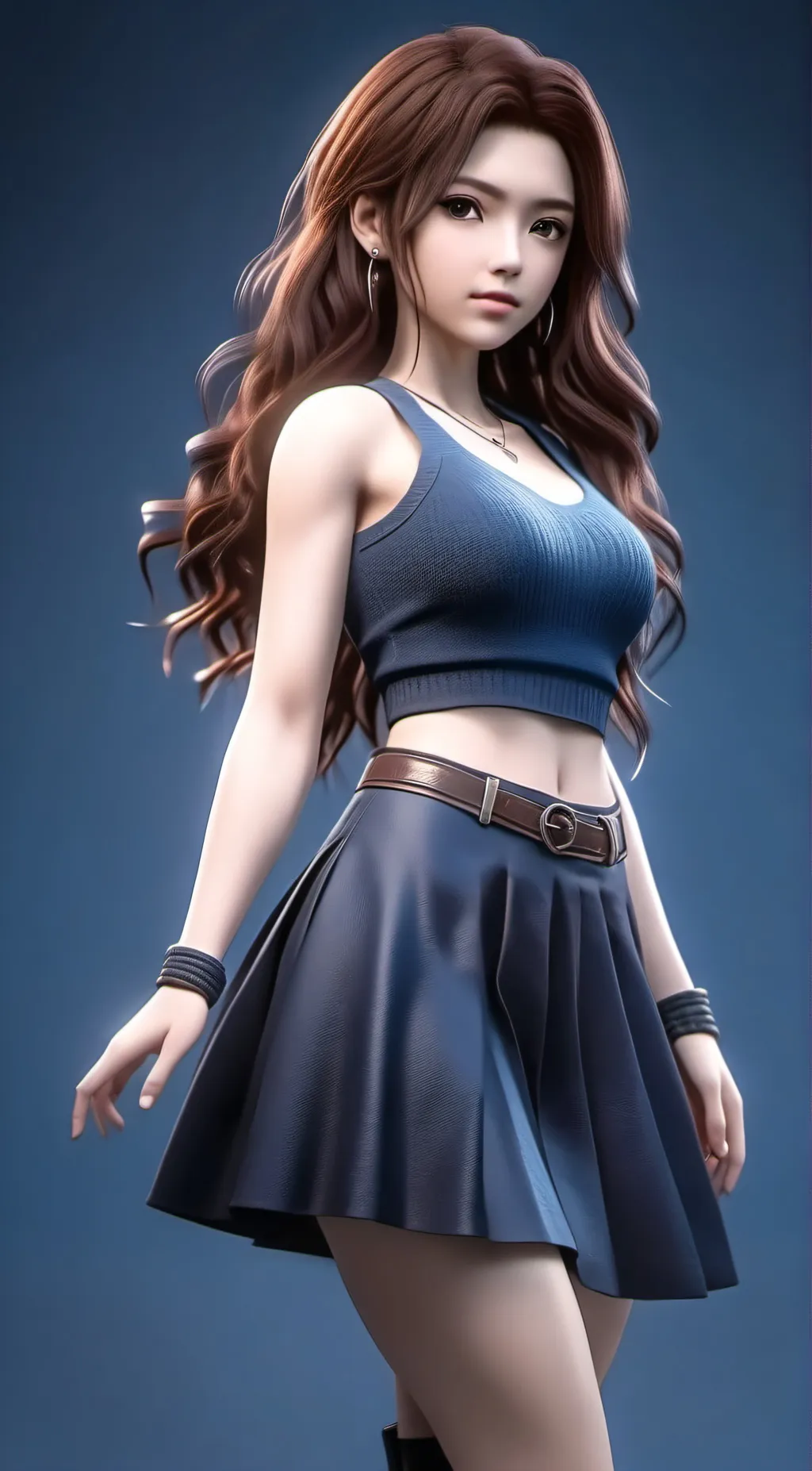 ai character: Amy Bronze  background