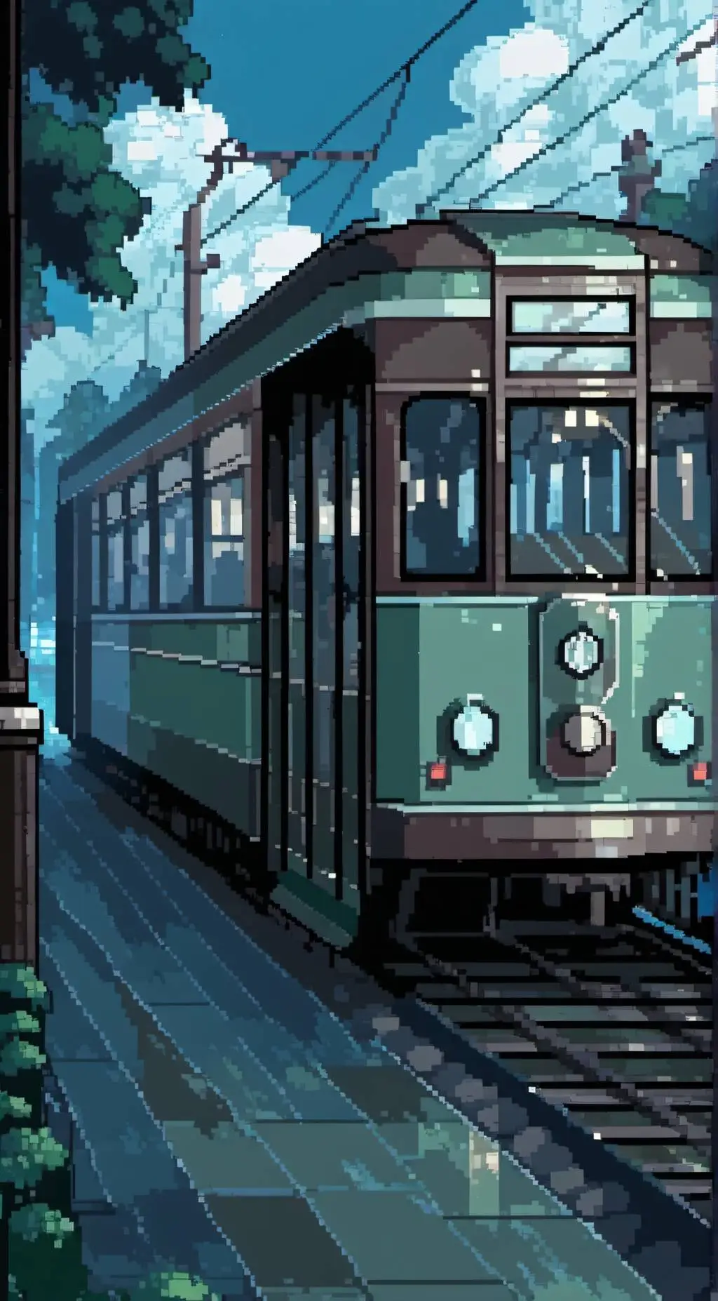 ai character: trolley  background
