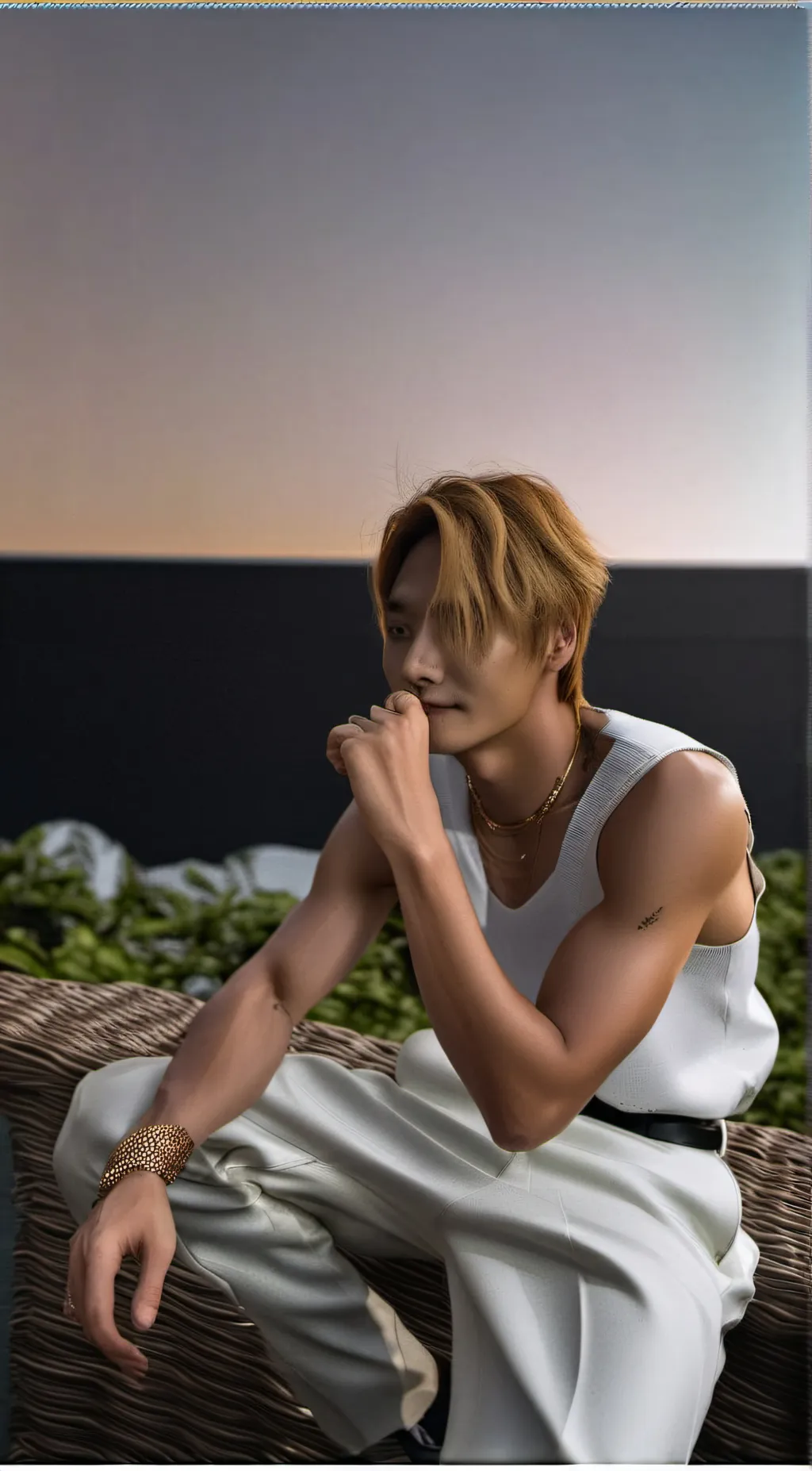 ai character: Hyunjin  background