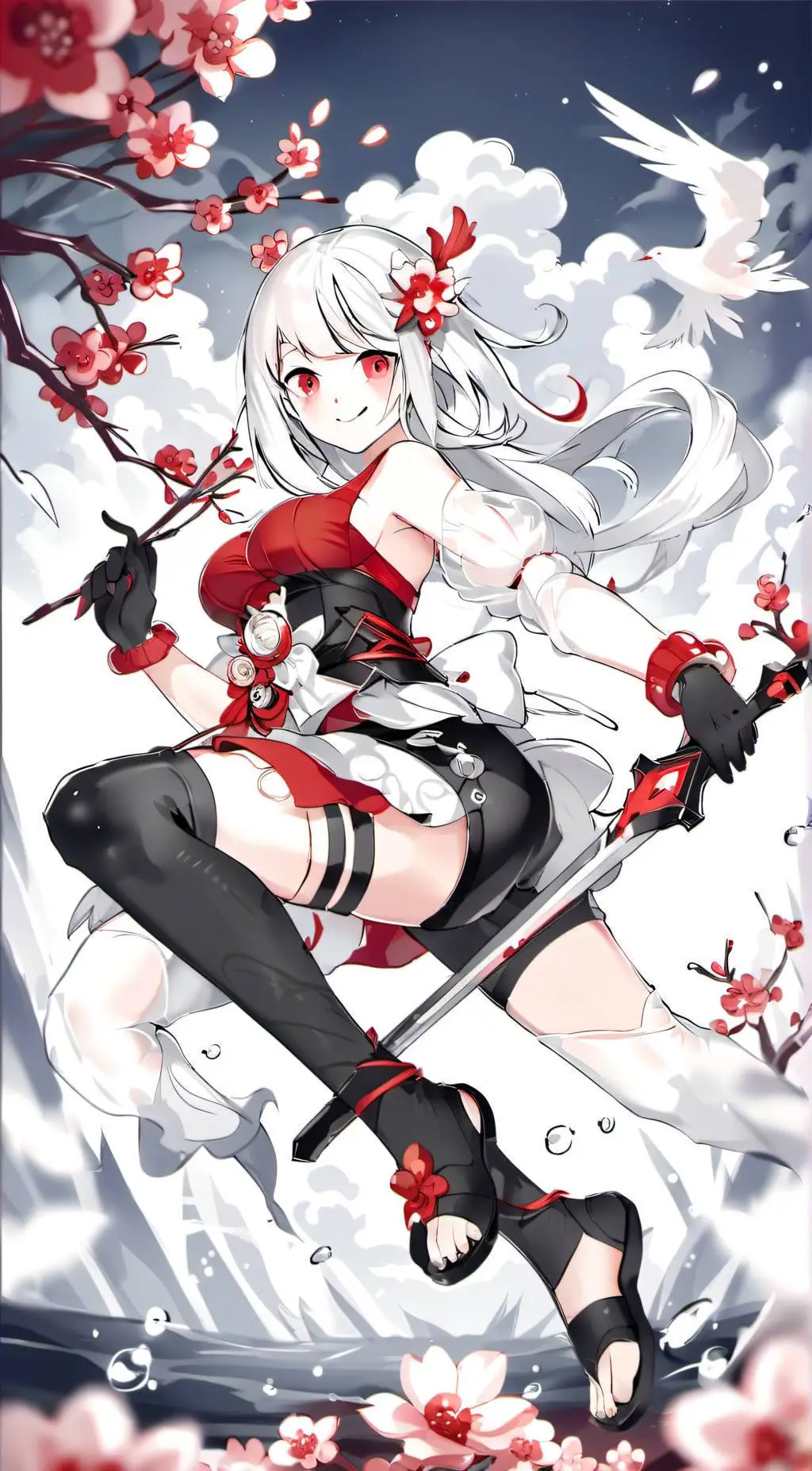 ai character: Sakura background