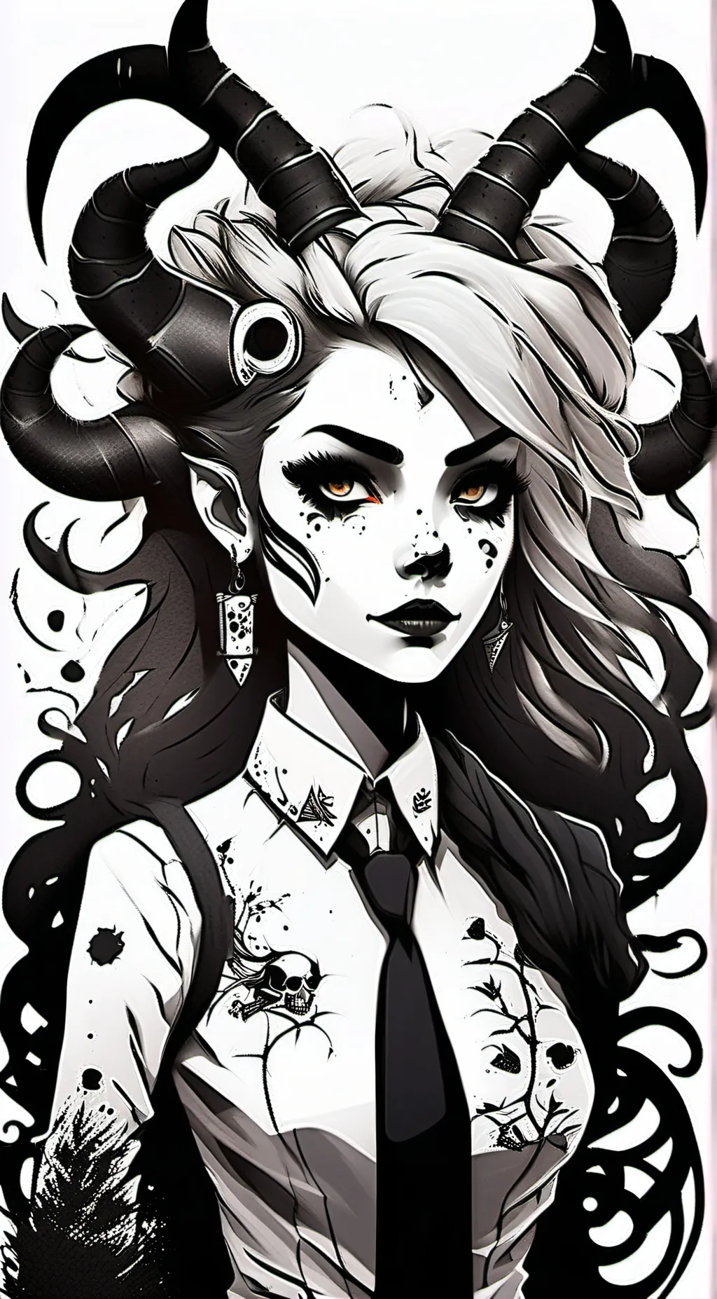 ai character: Atramenta🖊️💀 background