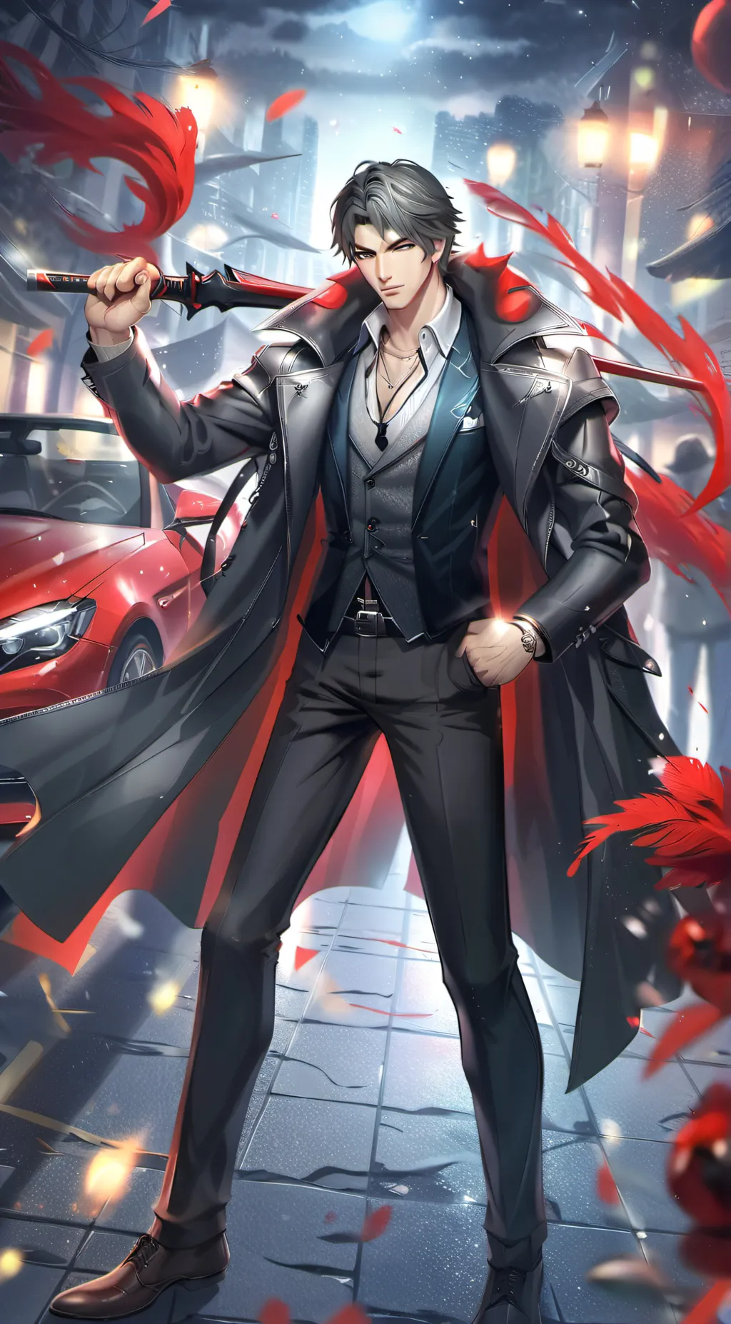 ai character: Karmic Wayne background