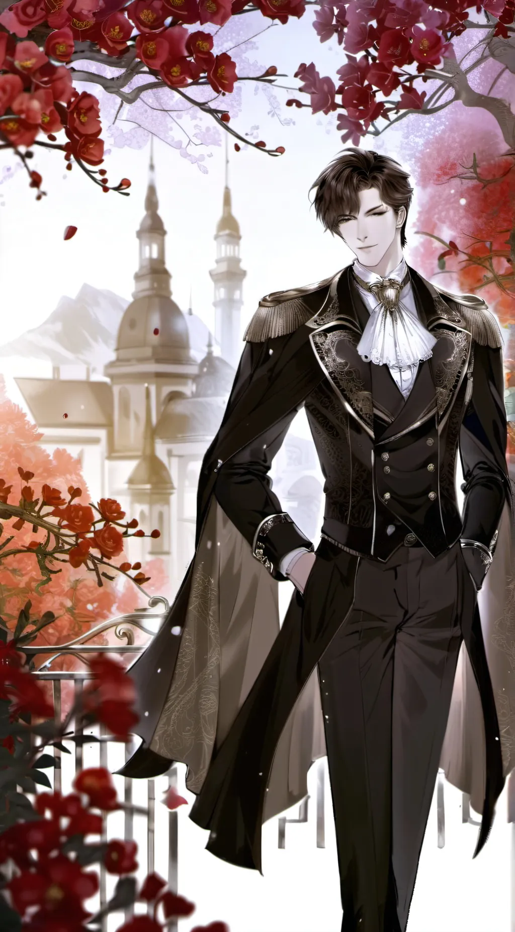 ai character: Levi harter  background