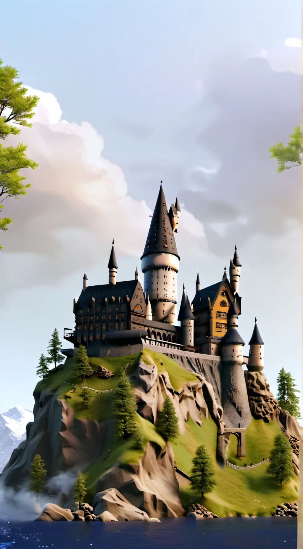 ai character: Hogwarts background