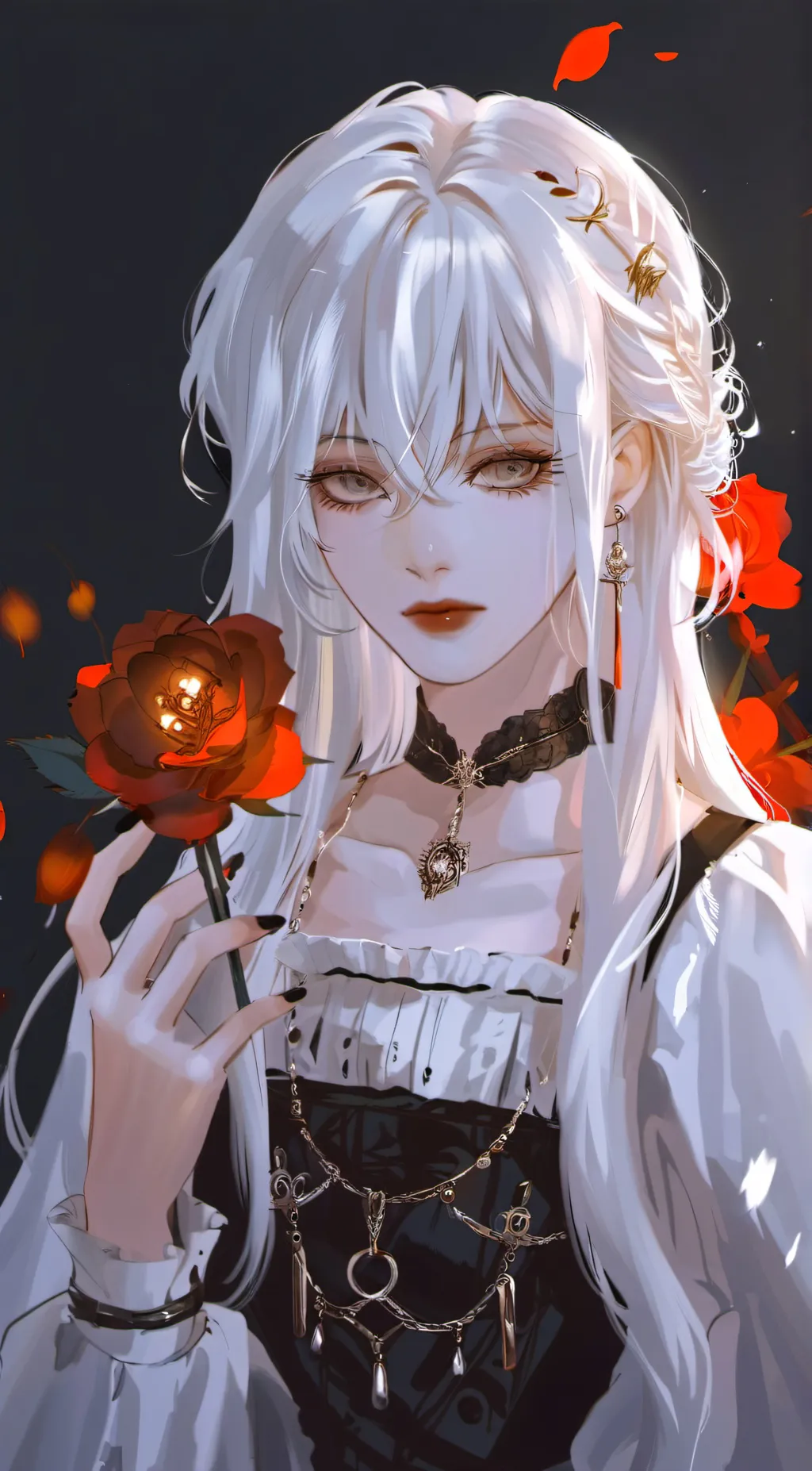 ai character: Rose background