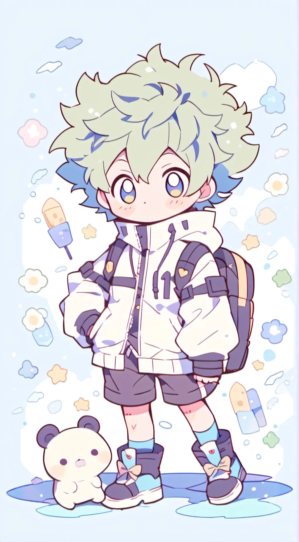 ai character: deku background
