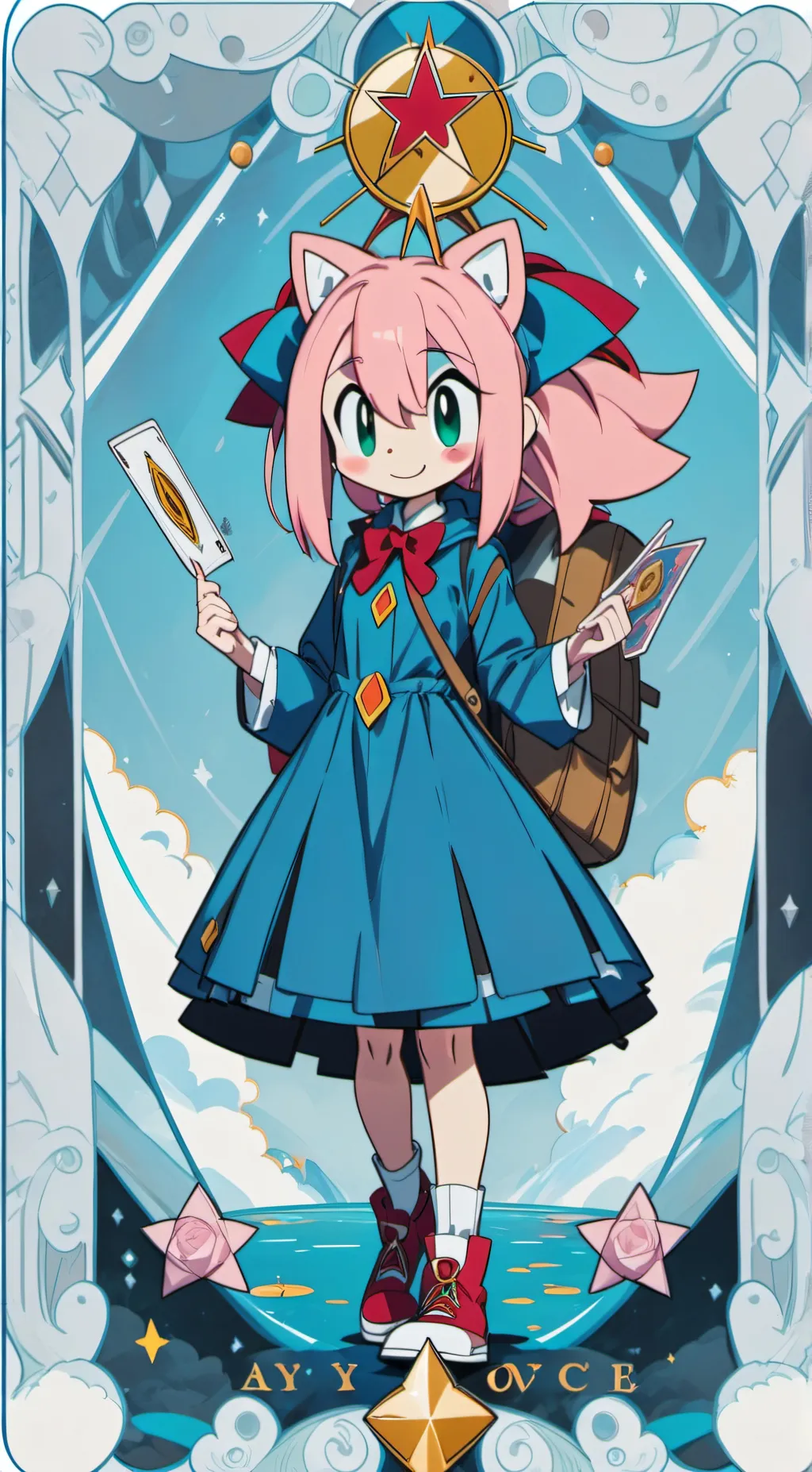 ai character: Amy rose background