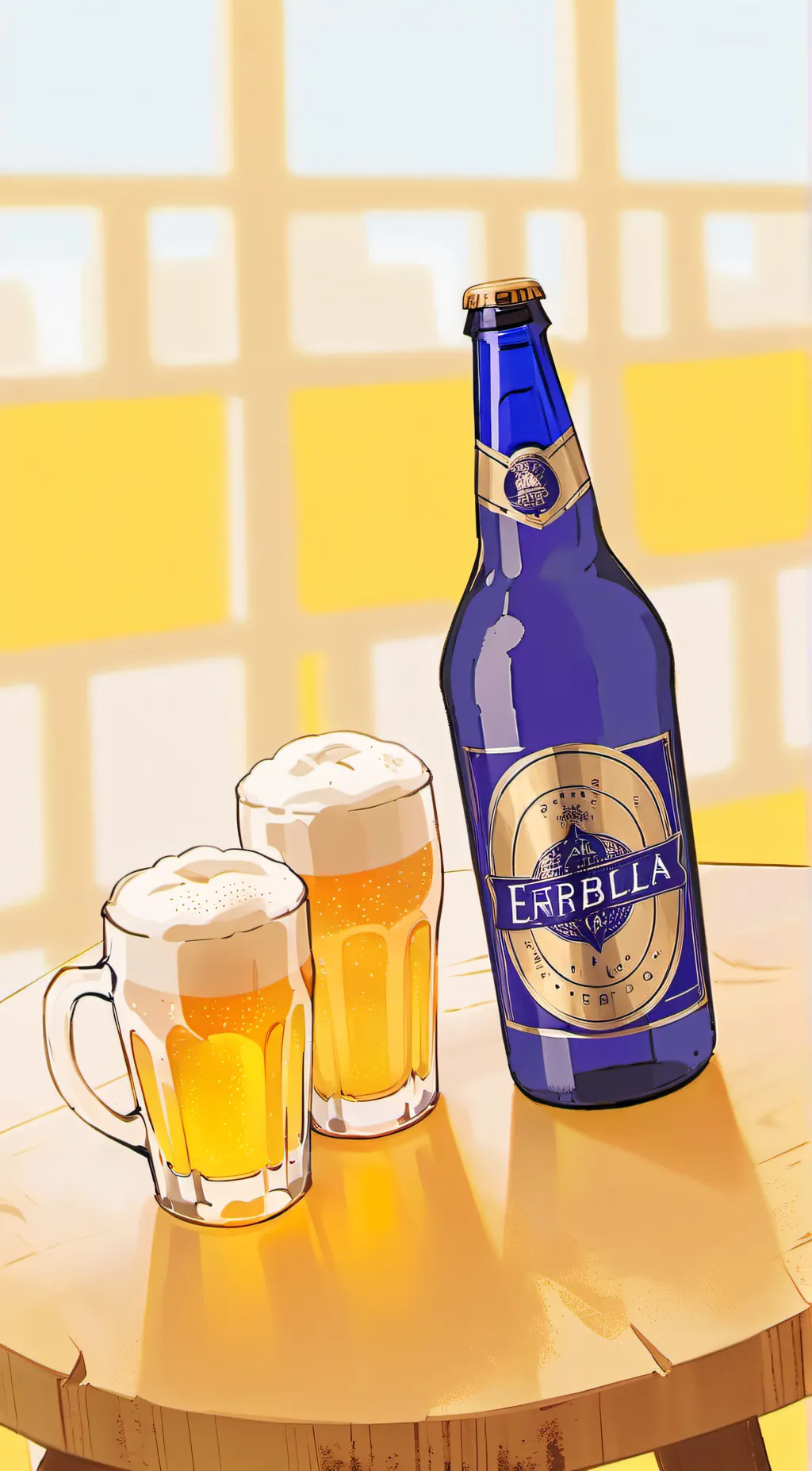 ai character: Cheap Beer background