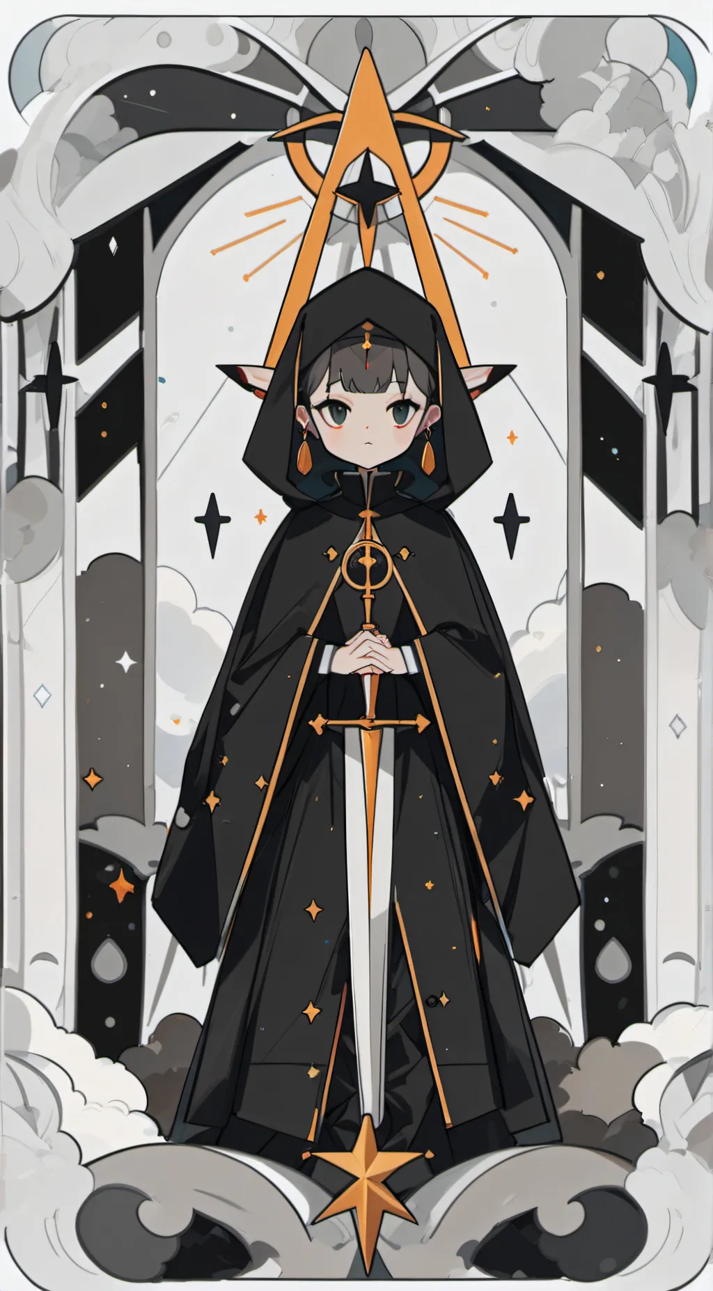 ai character: Arid background