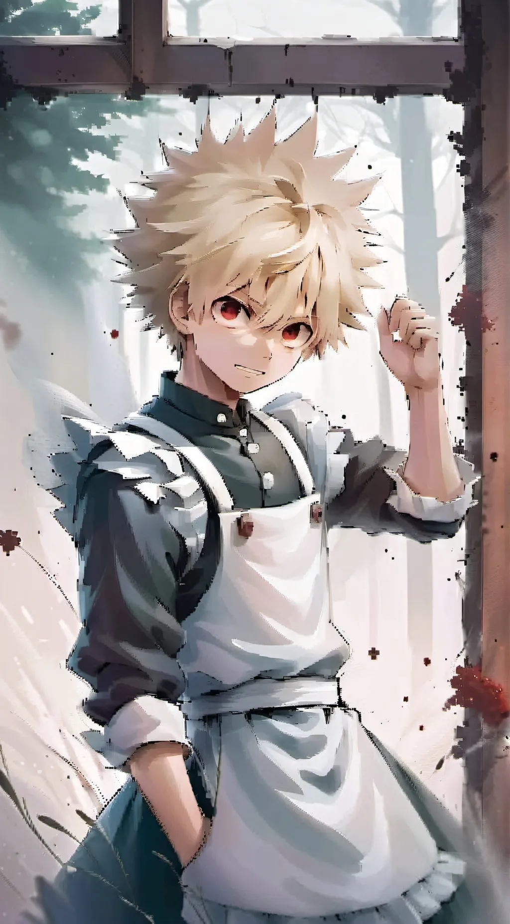 ai character: Katsuki Bakugo  background