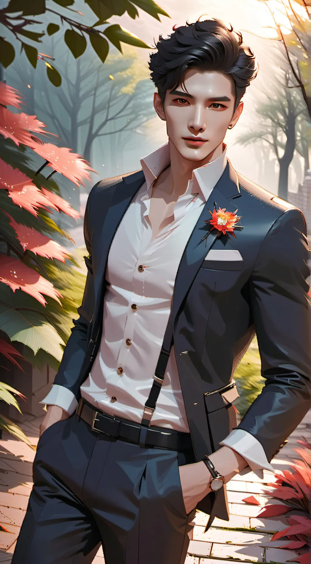 ai character: Jhon  background