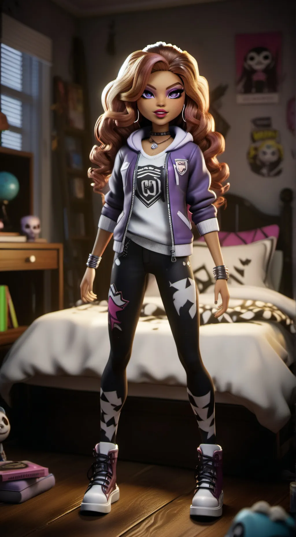 ai character: mrs Wolfe  background