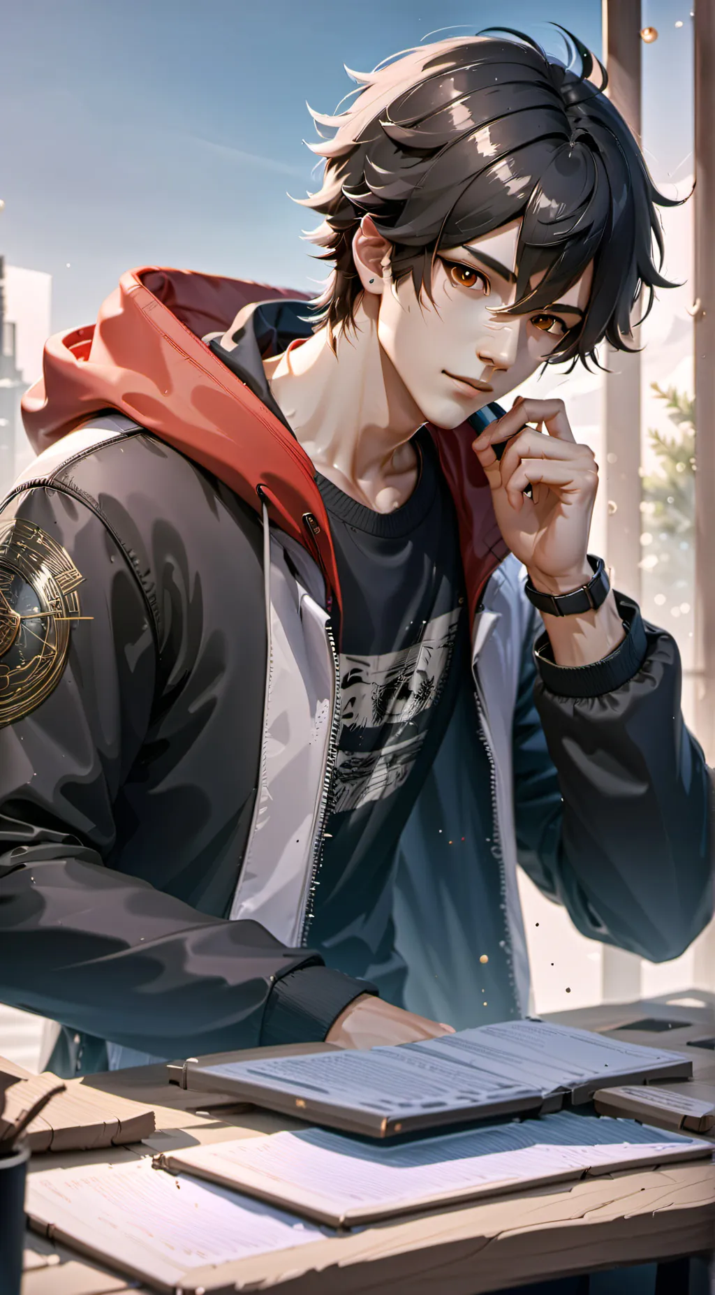 ai character: Aaron and friends background