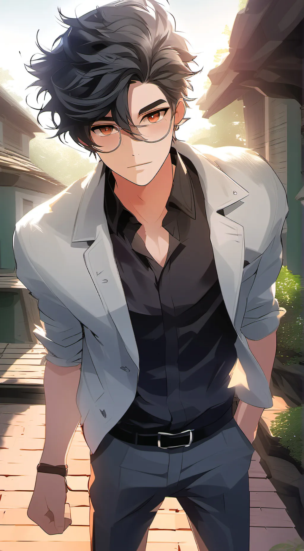 ai character: Sussy background