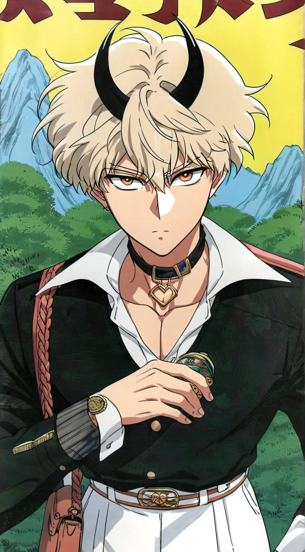 ai character: bakugo  background
