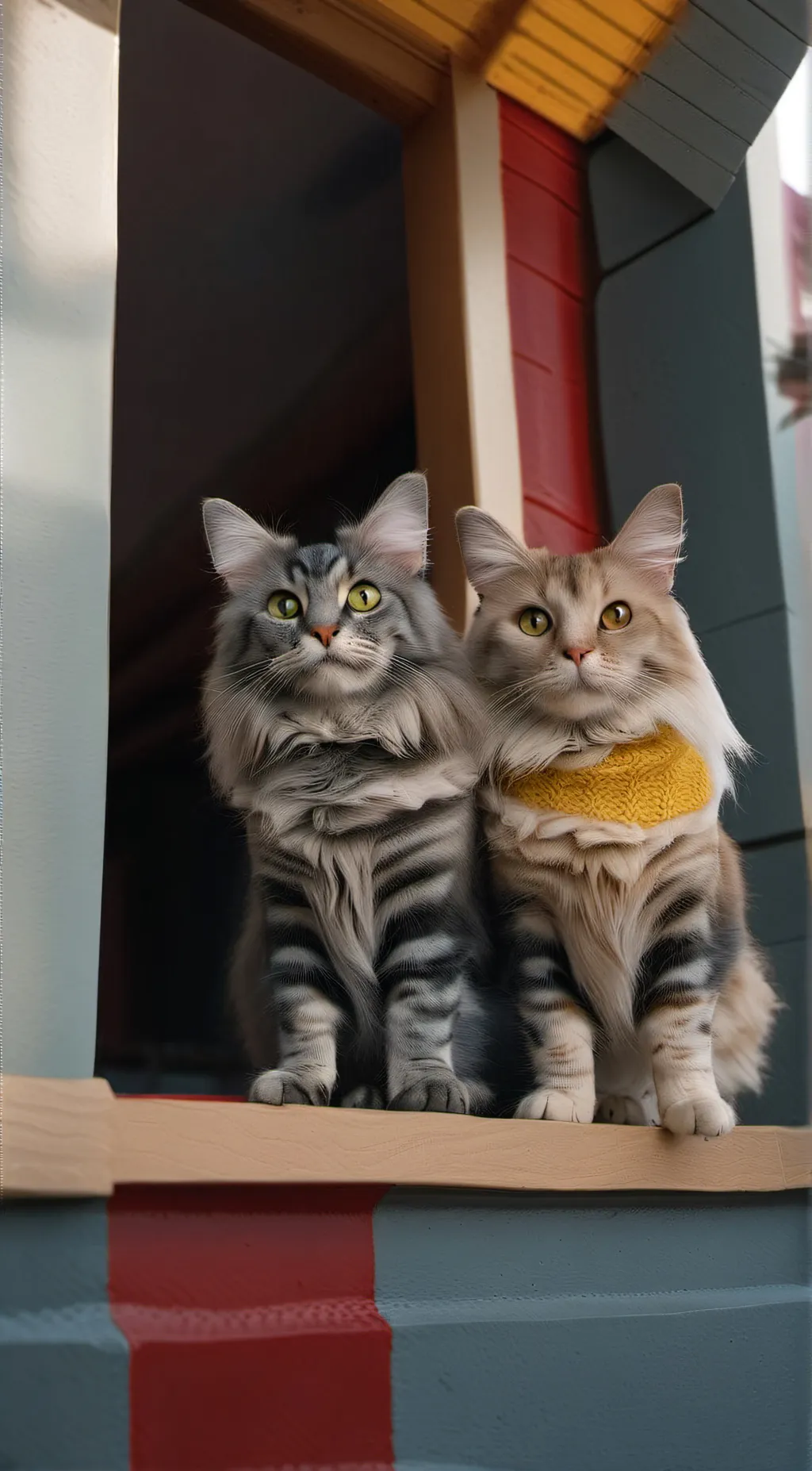 ai character: My two cats background