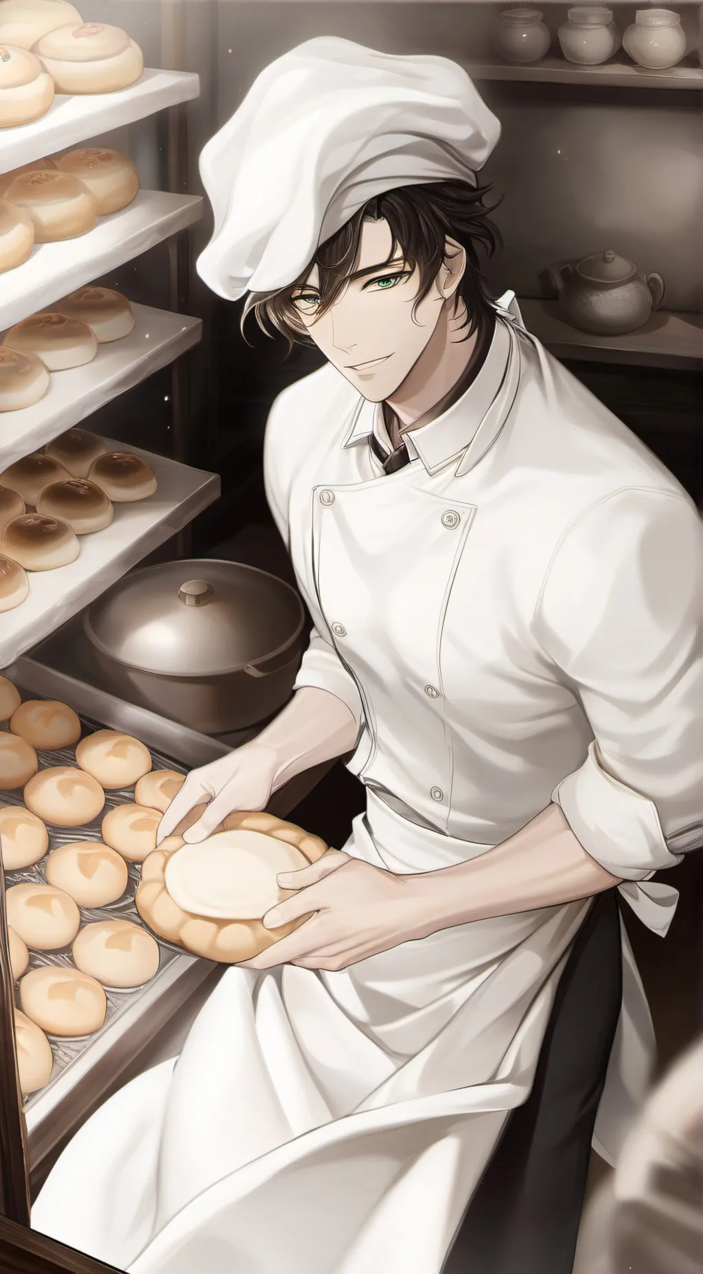 ai character: Jun Haoyi  background