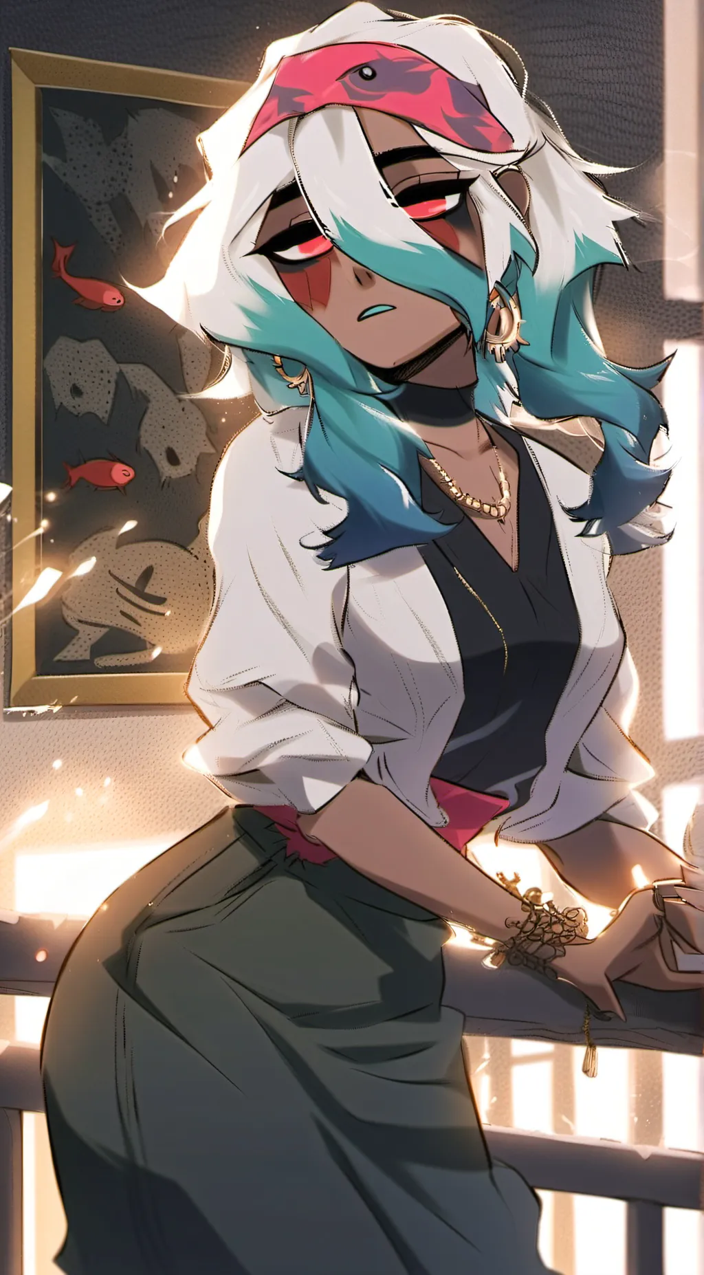 ai character: Harmony background