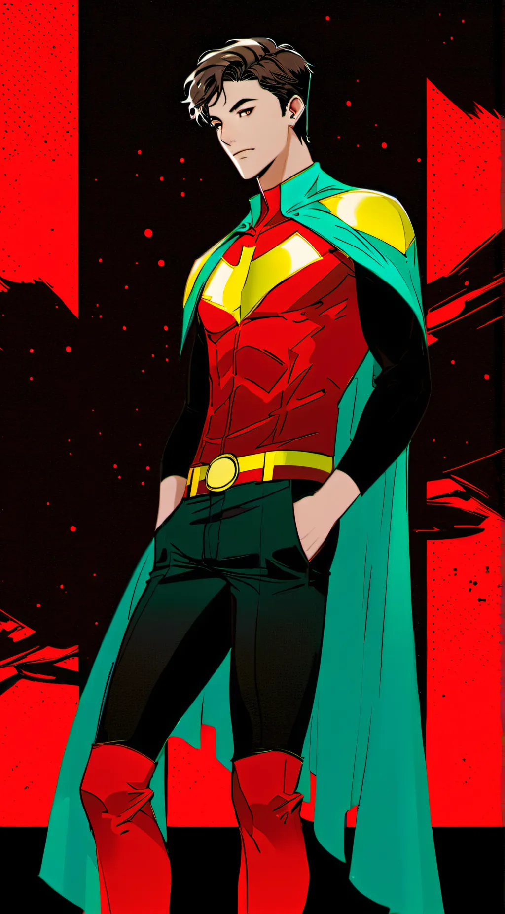 ai character: Teen Titans AU background