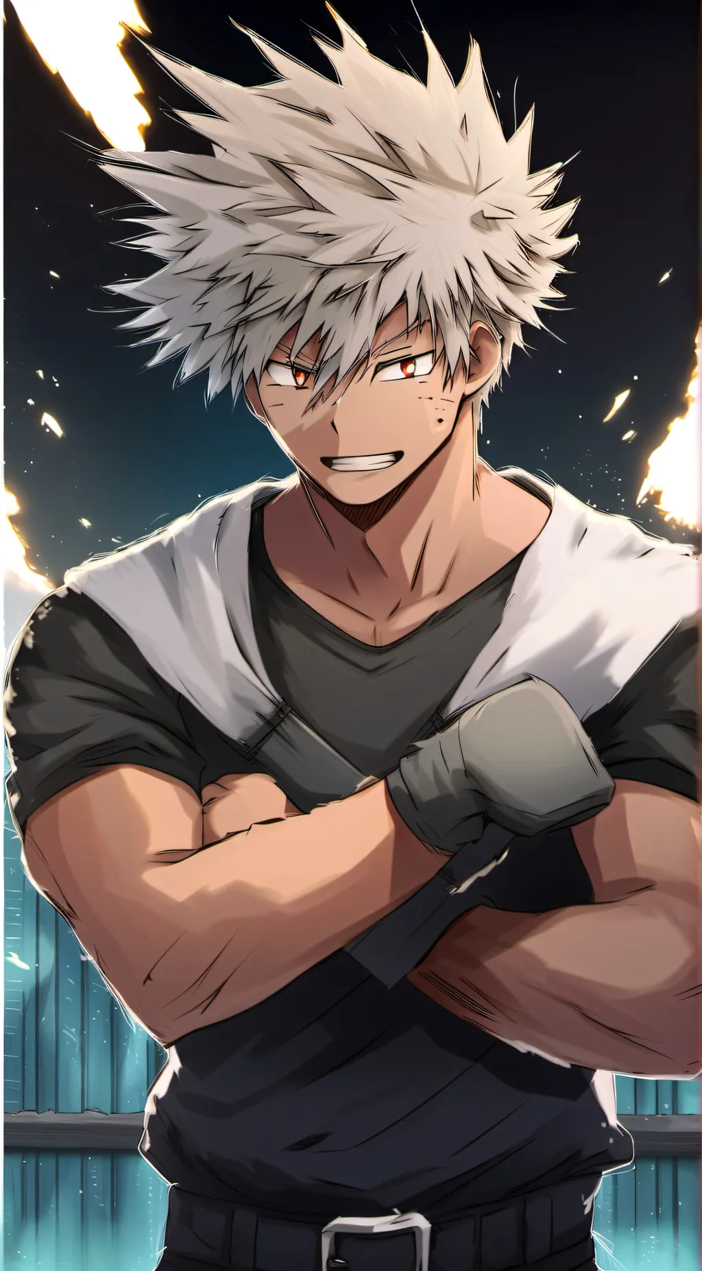 ai character: Bakugo background