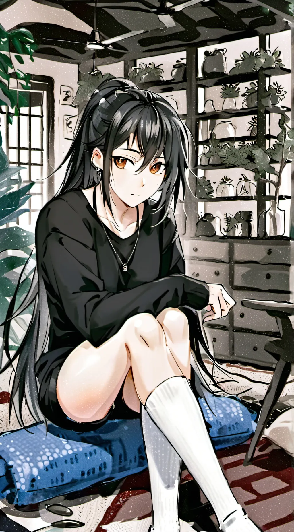 ai character: Tomoe  background
