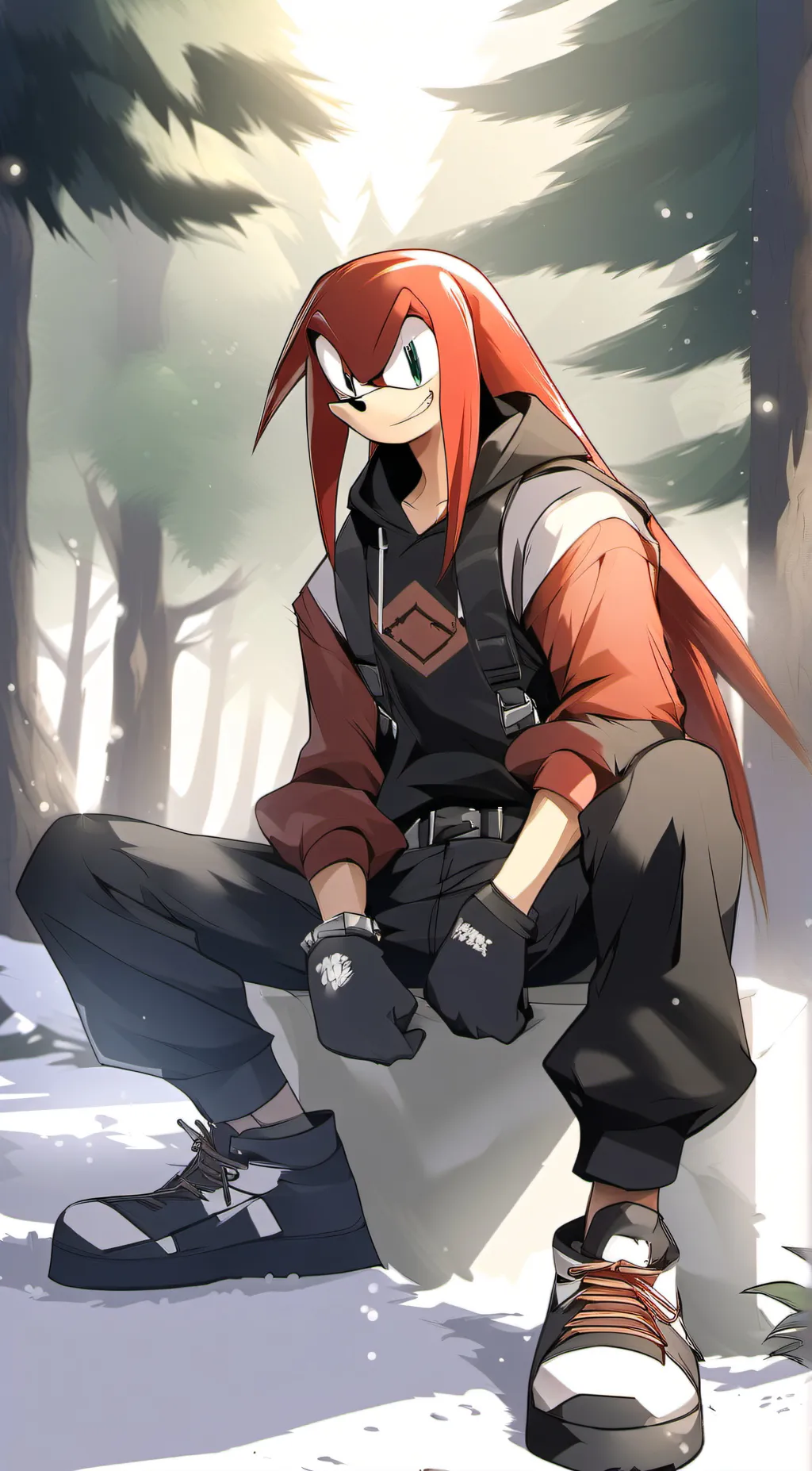 ai character: knuckles background